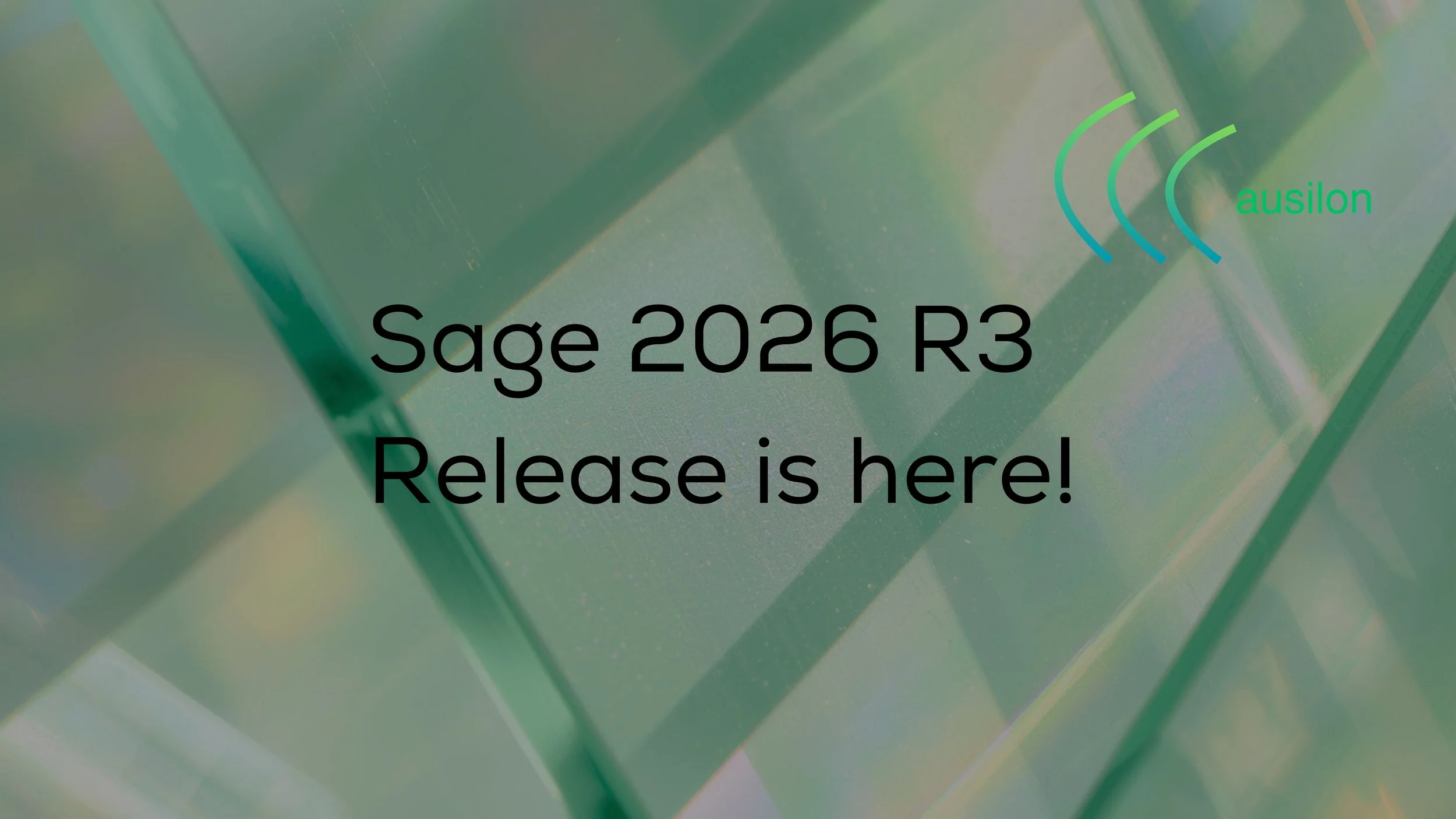 What's New in Sage Intacct 2026 Release 3