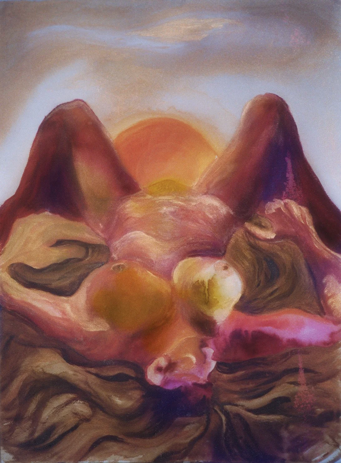 Painting 15. Mother Earth Series, February–March 1989, Brasília, DF (Acrylic on paper, 60 × 76 cm)