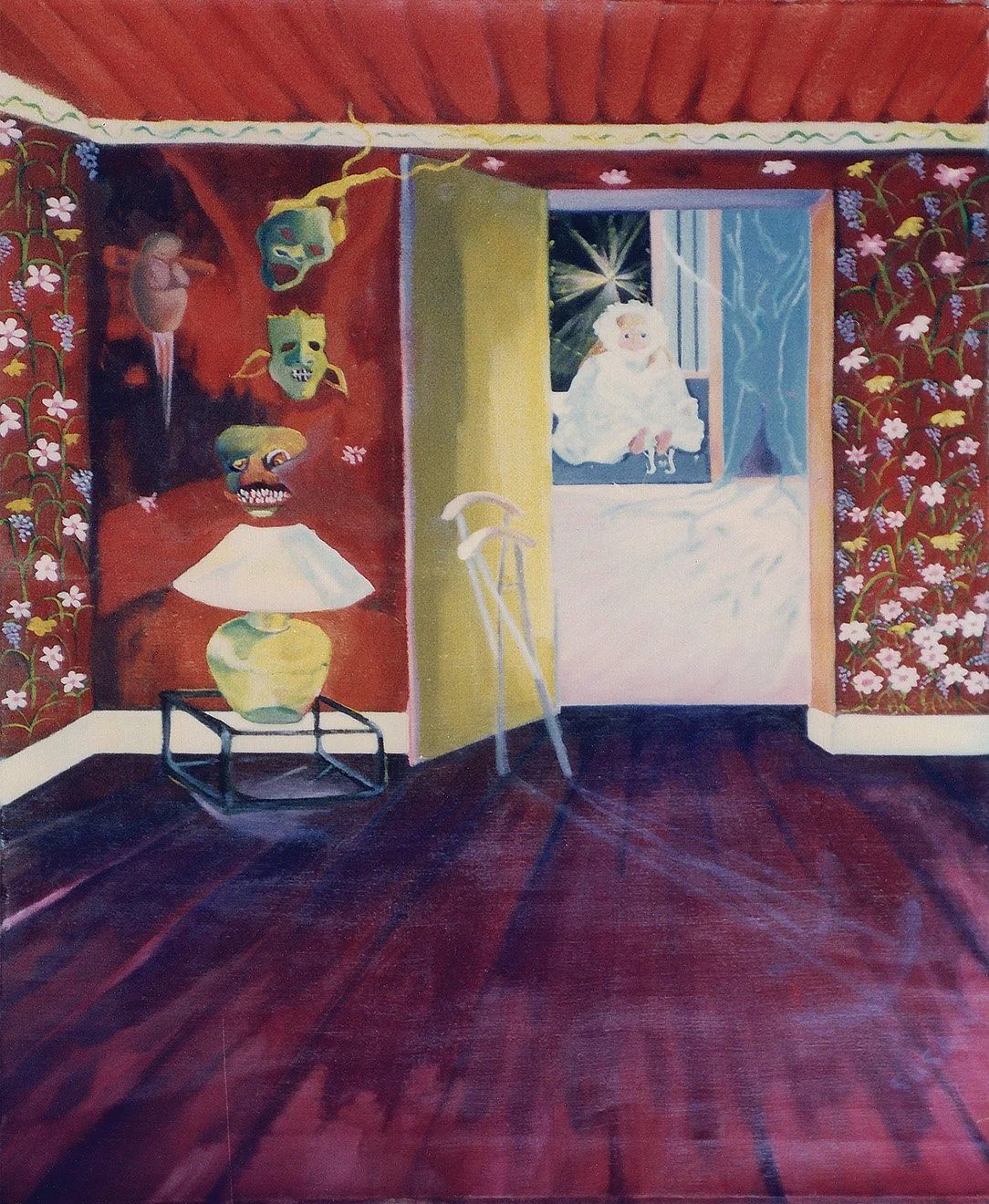 Painting 12. The Divine Child with Crutches, April–May 1988, Brasília, DF (Oil on canvas, 56 × 66 cm) 