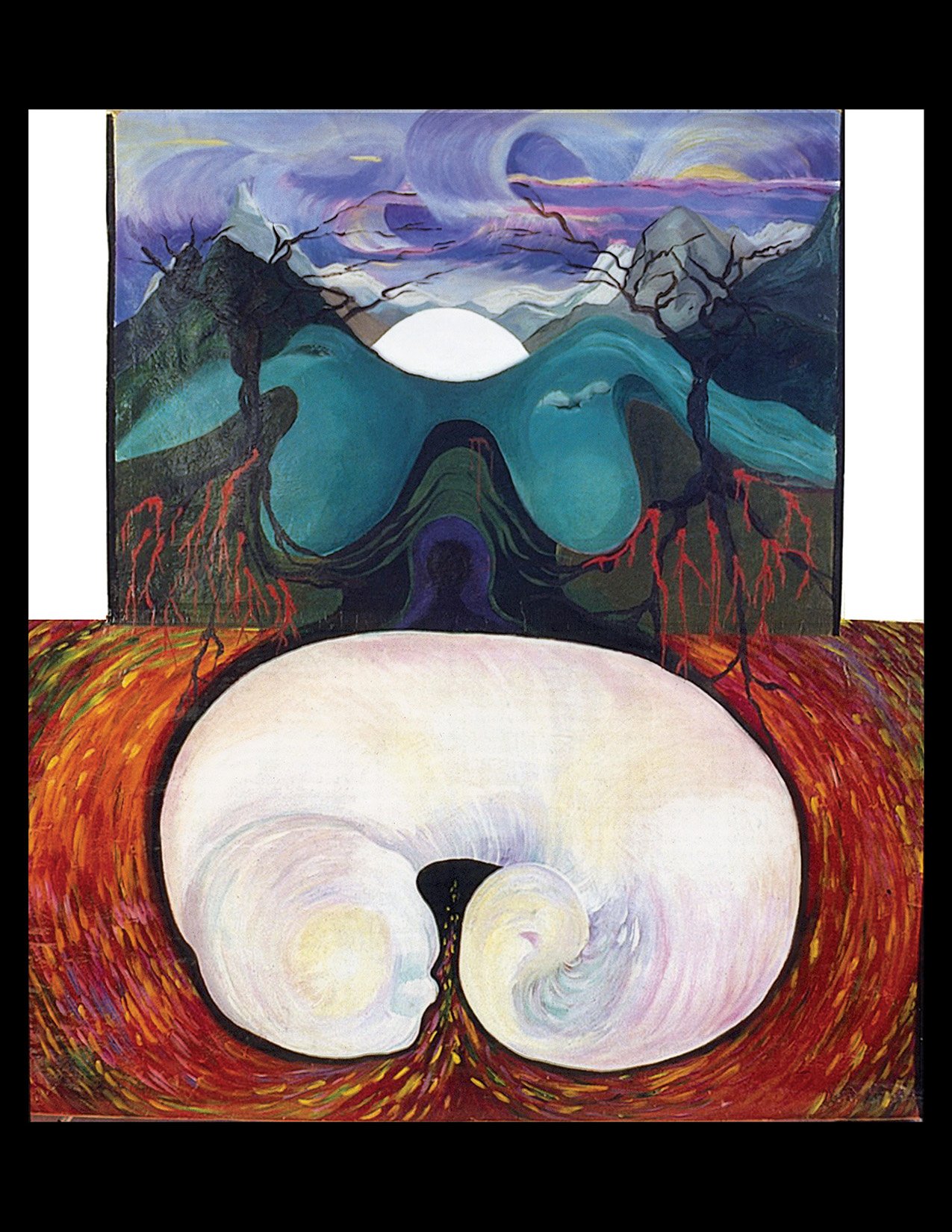 Painting 14A. Mother Earth Series, January–February 1989, Brasília, DF (Acrylic on paper and canvas, 178 × 127 cm)