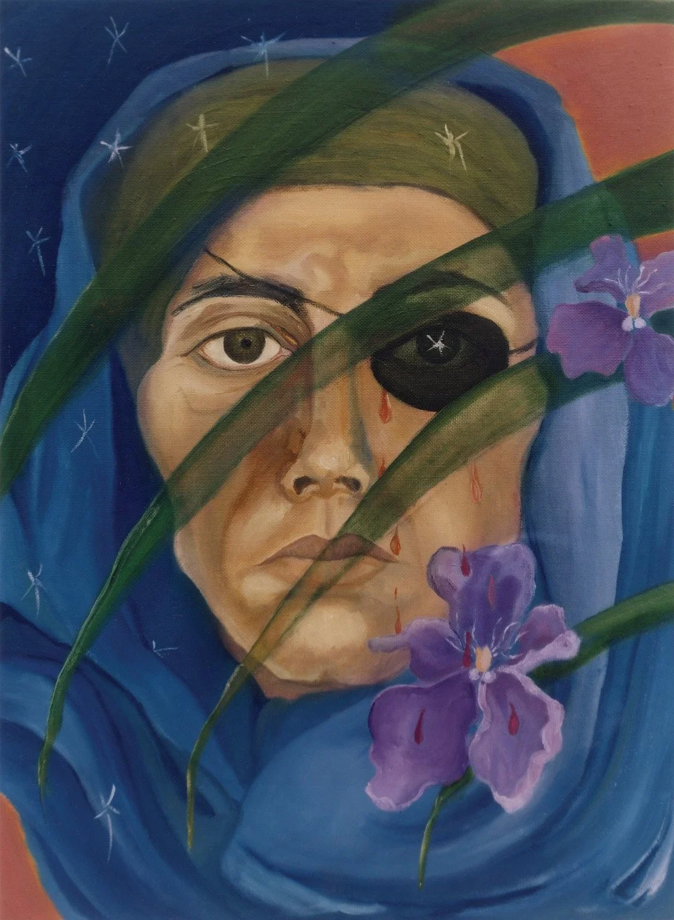 Painting 1. My Ancient 2,000-Year-Old Woman, 1984,  Singapore (Acrylic on canvas, 36 × 46 cm)