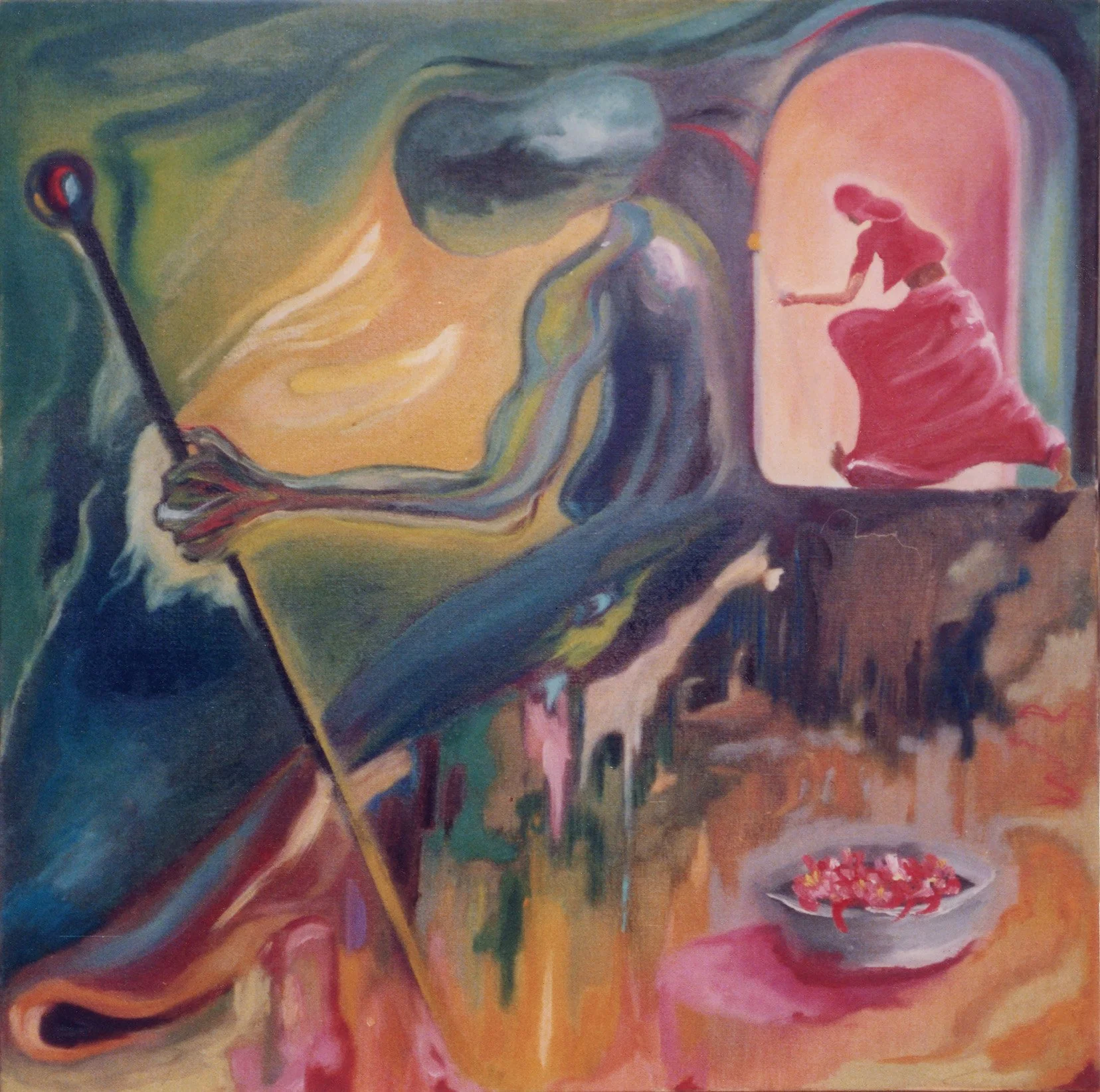 Painting 3. Portals to the Inner Light, December 1984, Brasília, DF (Acrylic on canvas, 46 × 40 cm)