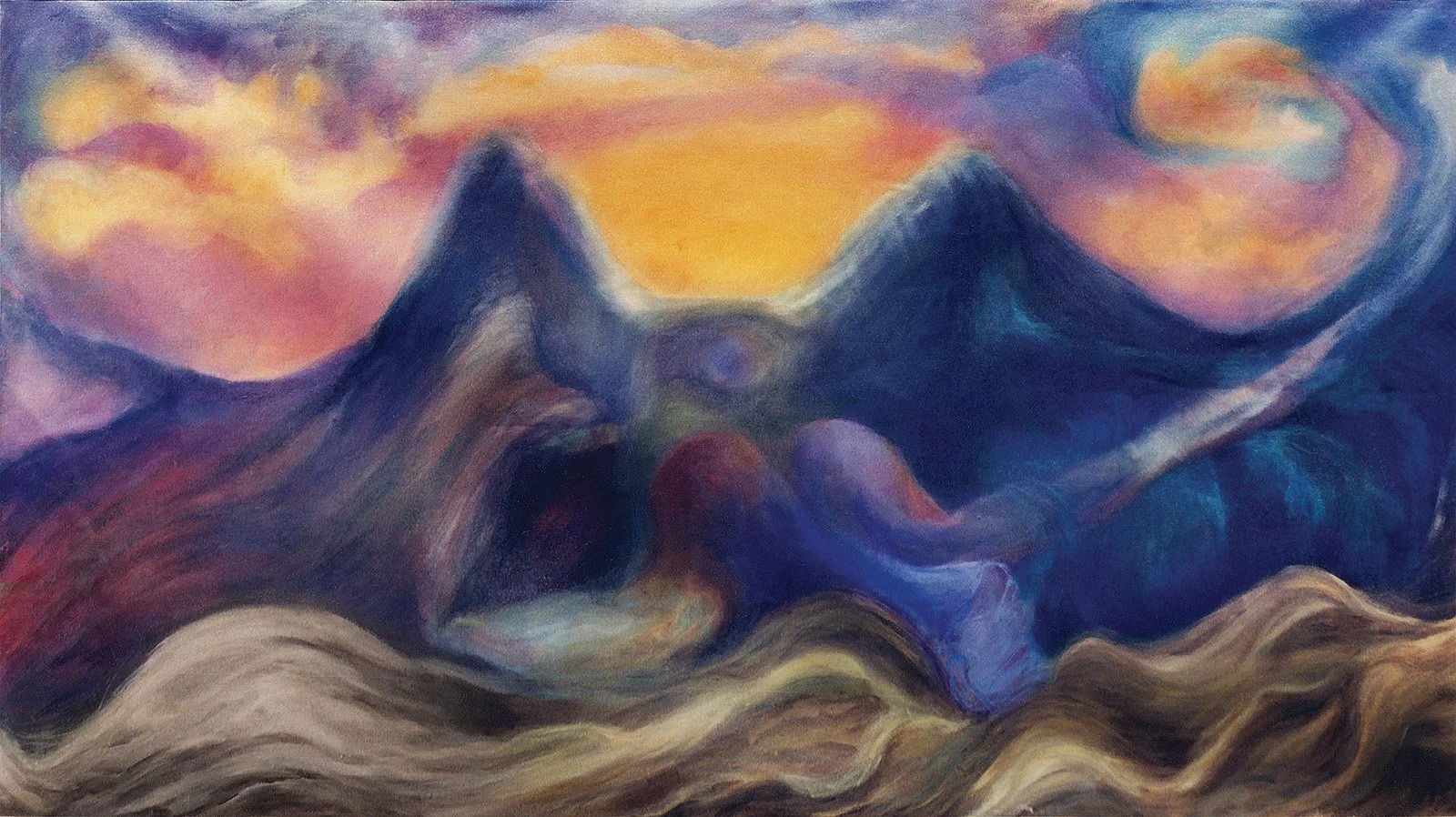 Painting 16. Mother Earth Series, April–September 1989, Brasília, DF (Acrylic on canvas, 178 × 107 cm)