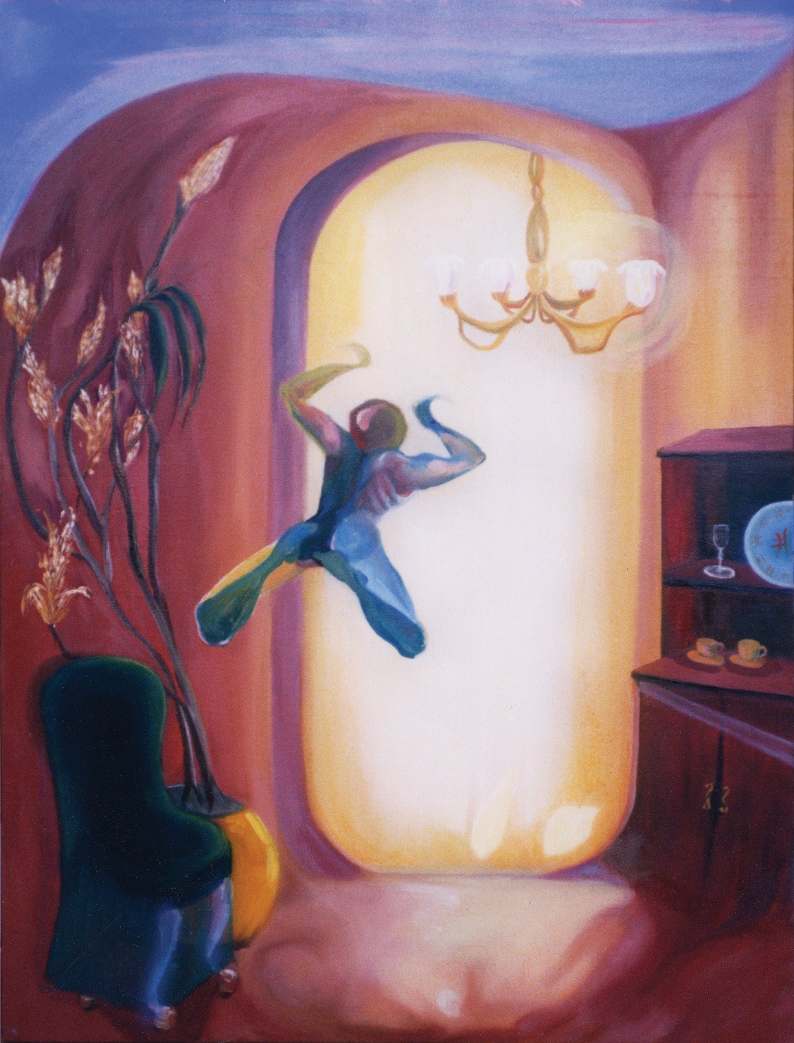 Painting 4. Portals to the Inner Light, January 1985, Brasília, DF (Acrylic on canvas, 46 × 60 cm)