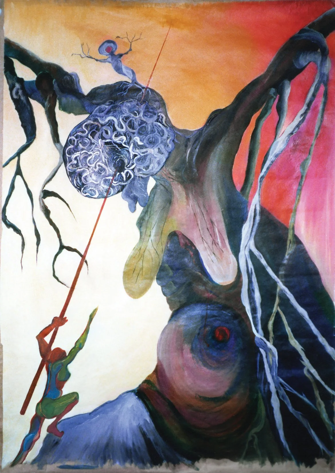 Painting 11. The Emergence of the Authentic Self, February–March 1988, Brasília, DF (Acrylic on paper, 127 × 153 cm)