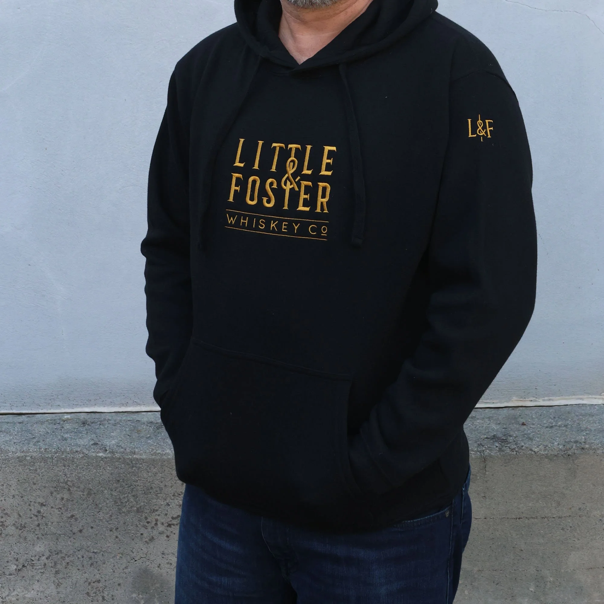 Little & Foster Black Hoodie