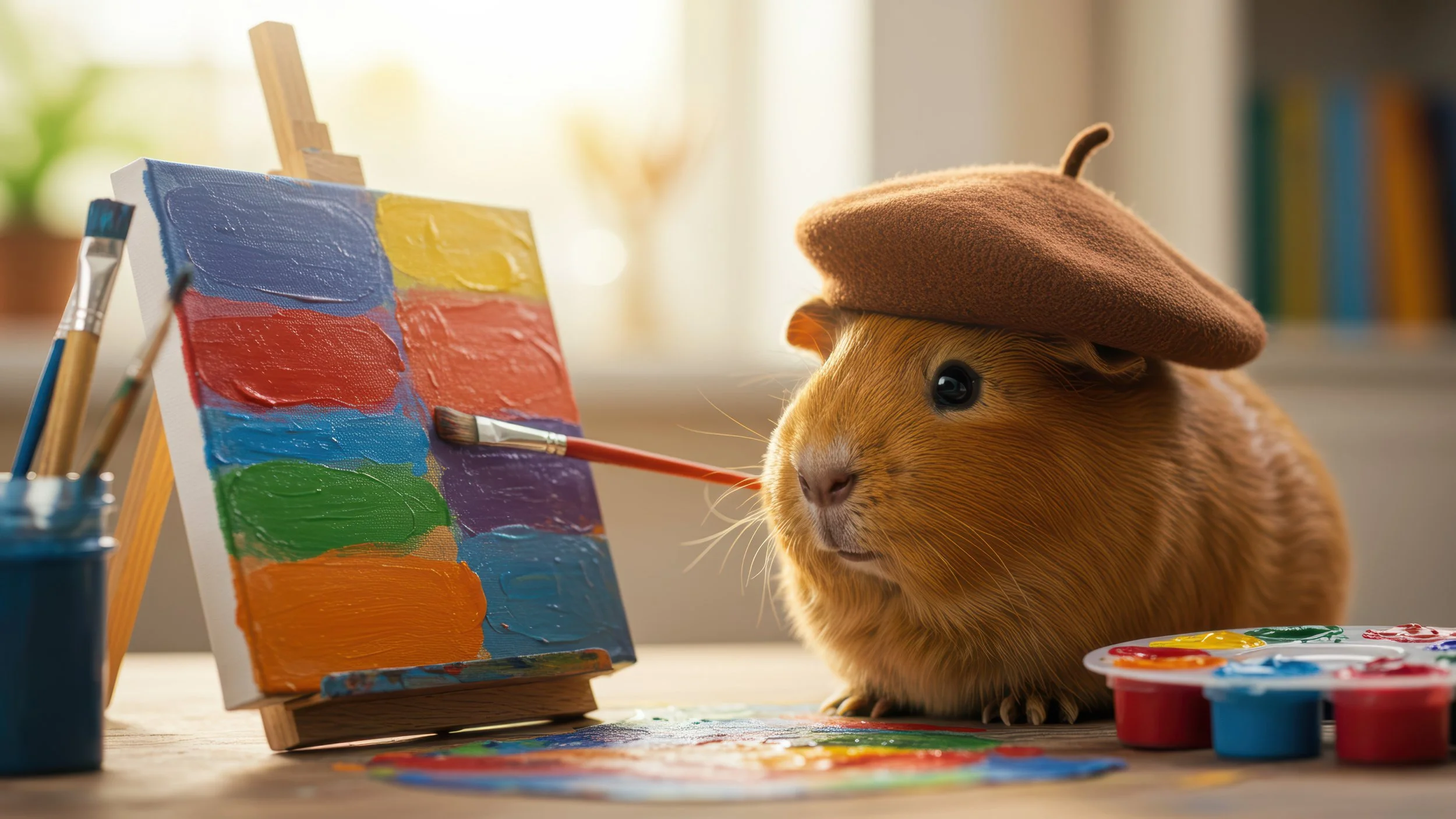 Guinea Pig-Themed Painting Event