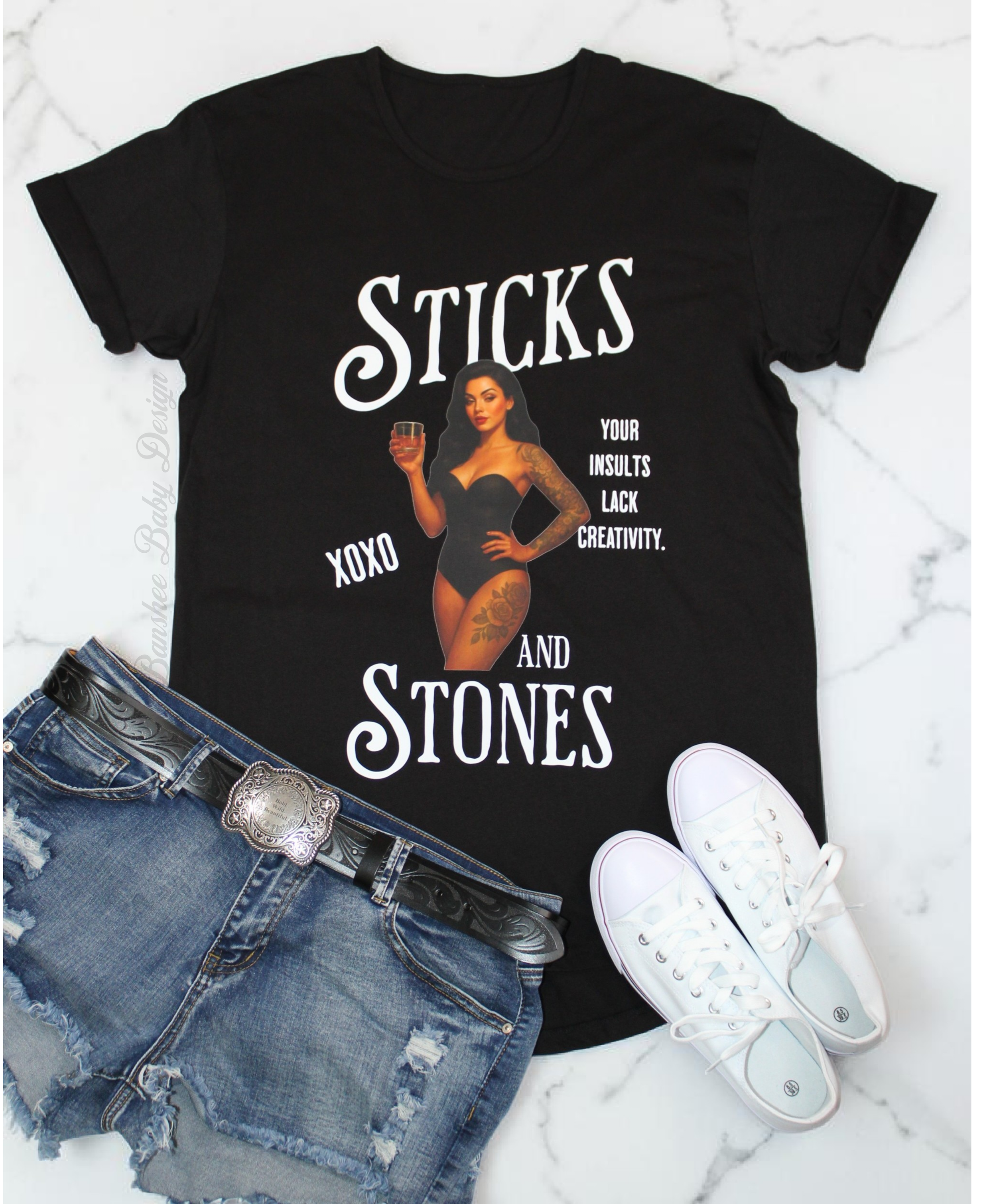 Sticks & Stones Graphic Tee
