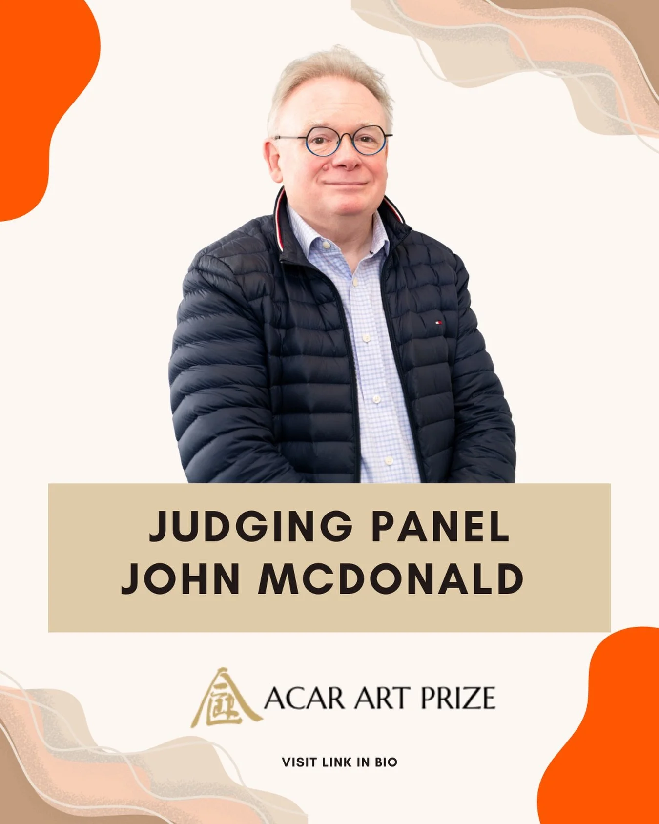 With one day to go until entries close we are proud to introduce the esteemed ACAR Judging Panel. 

ACAR Judge John McDonald is one of Australia&rsquo;s most respected critics and commentators on art and cinema. He is best known for his decades as ar