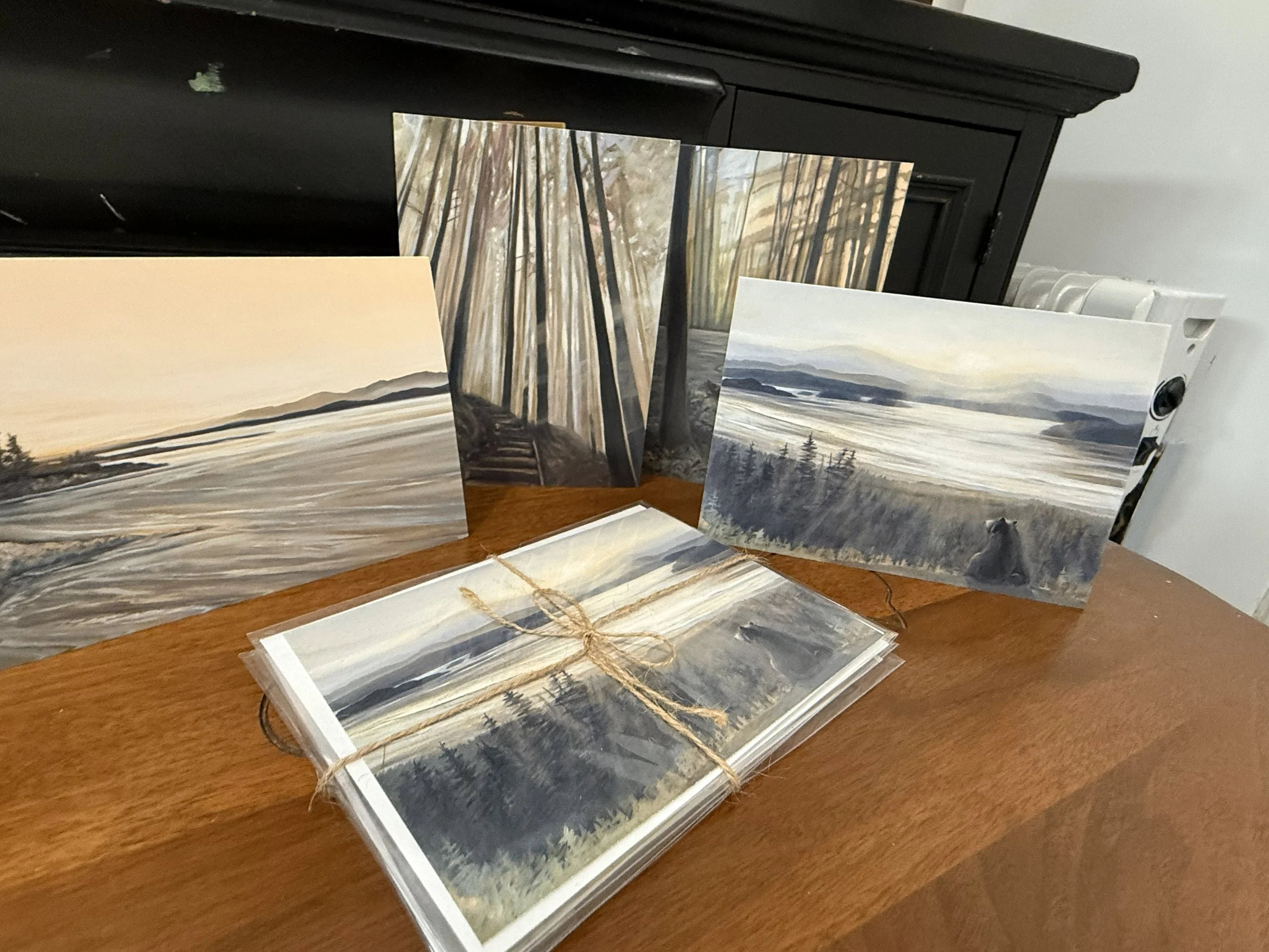 Set of Four Art Cards