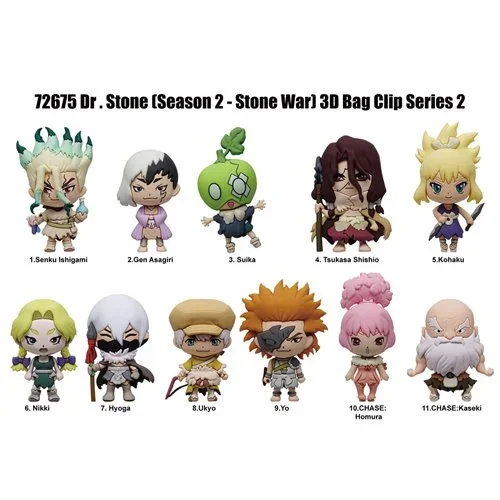 Dr. Stone Series 2 3D Foam Bag Clip no bag.webp