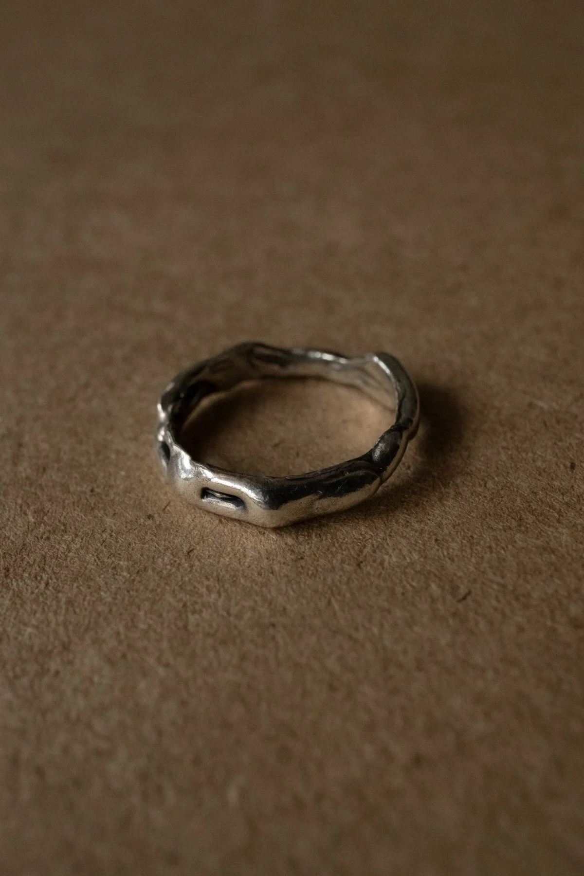 Fluid Ring in Sterling Silver - Size L - Ready to Ship