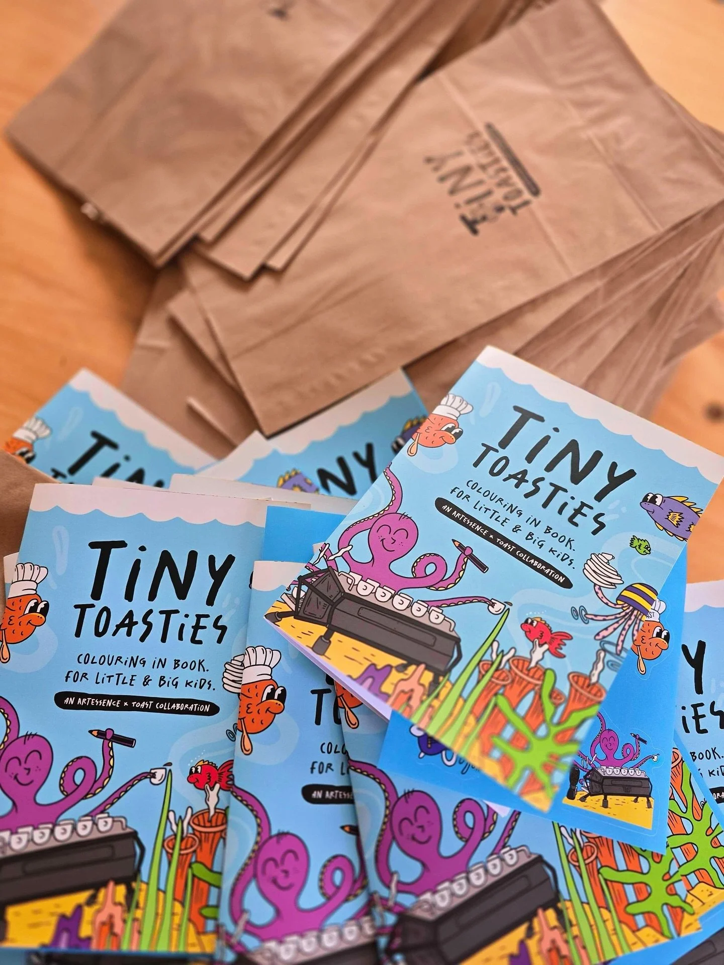Excited to share this one! 🎨✨
Meet Tiny Toasties, our very own colouring-in packs, a publication by Nicky in collaboration with @artessencegallery and eight incredible local artists (including our own Ivy 💛).

Each pack includes our Toast-published
