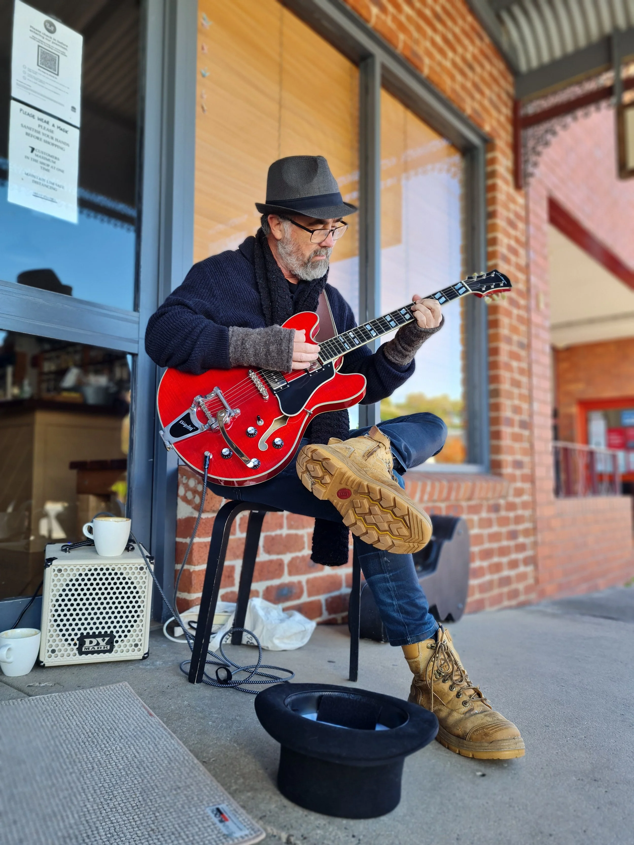 Music on the street with Dean Gray