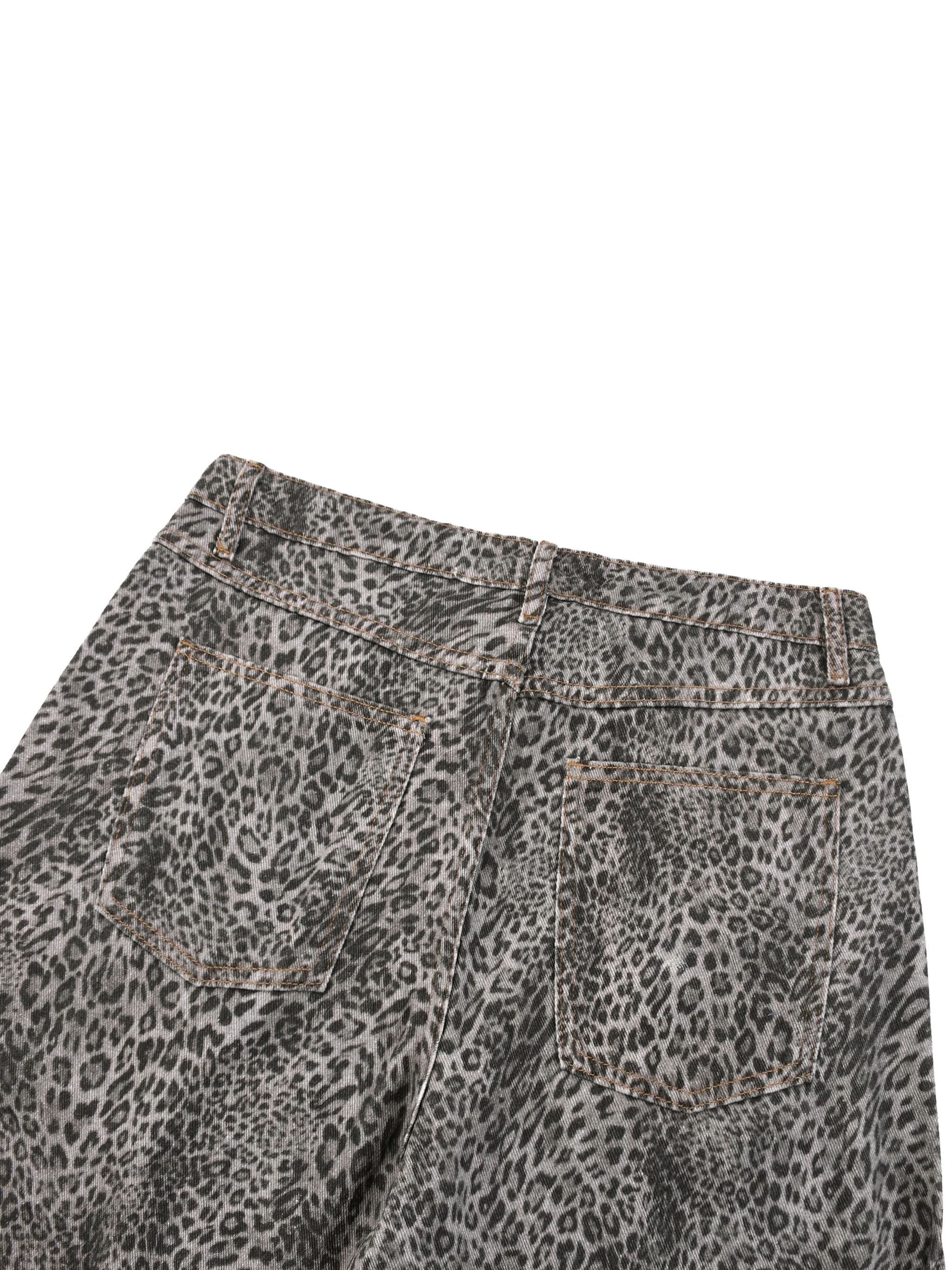 Unisex Vintage Wash Leopard Wide Leg Jeans-gallery-16.png