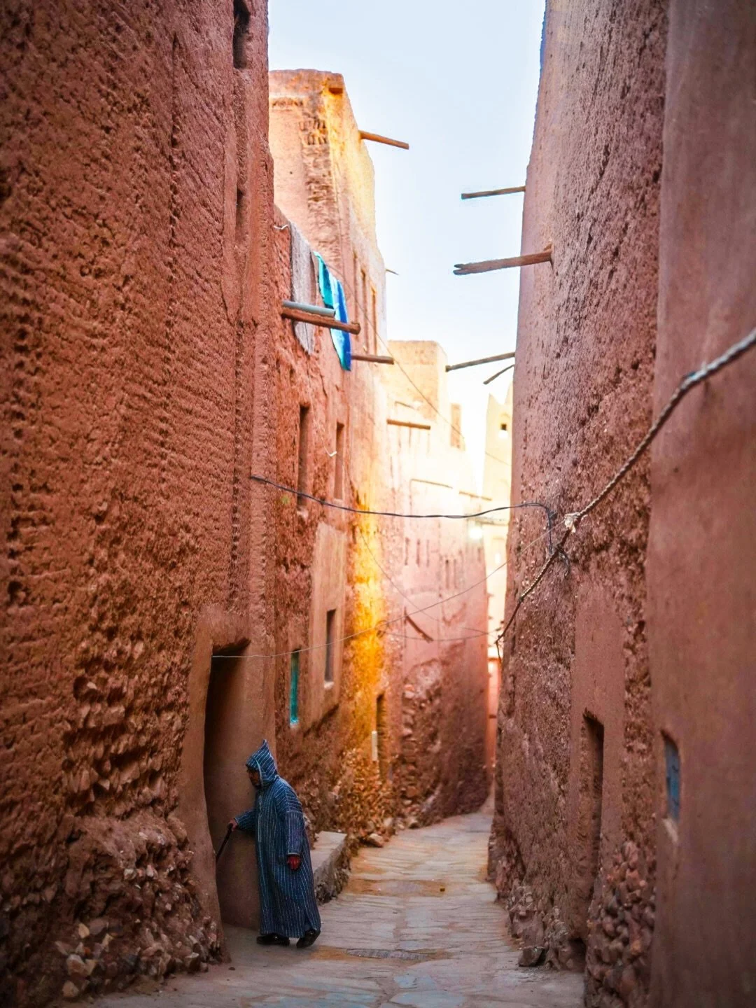 The winding alleyways of Morocco&rsquo;s adobe walls. There are ancient Jewish quarters in the southern cities Zagora and Ouarzazarte where Moroccan Berber Jews and Sephardic Jews once lived for centuries. That community has nearly vanished, but the 
