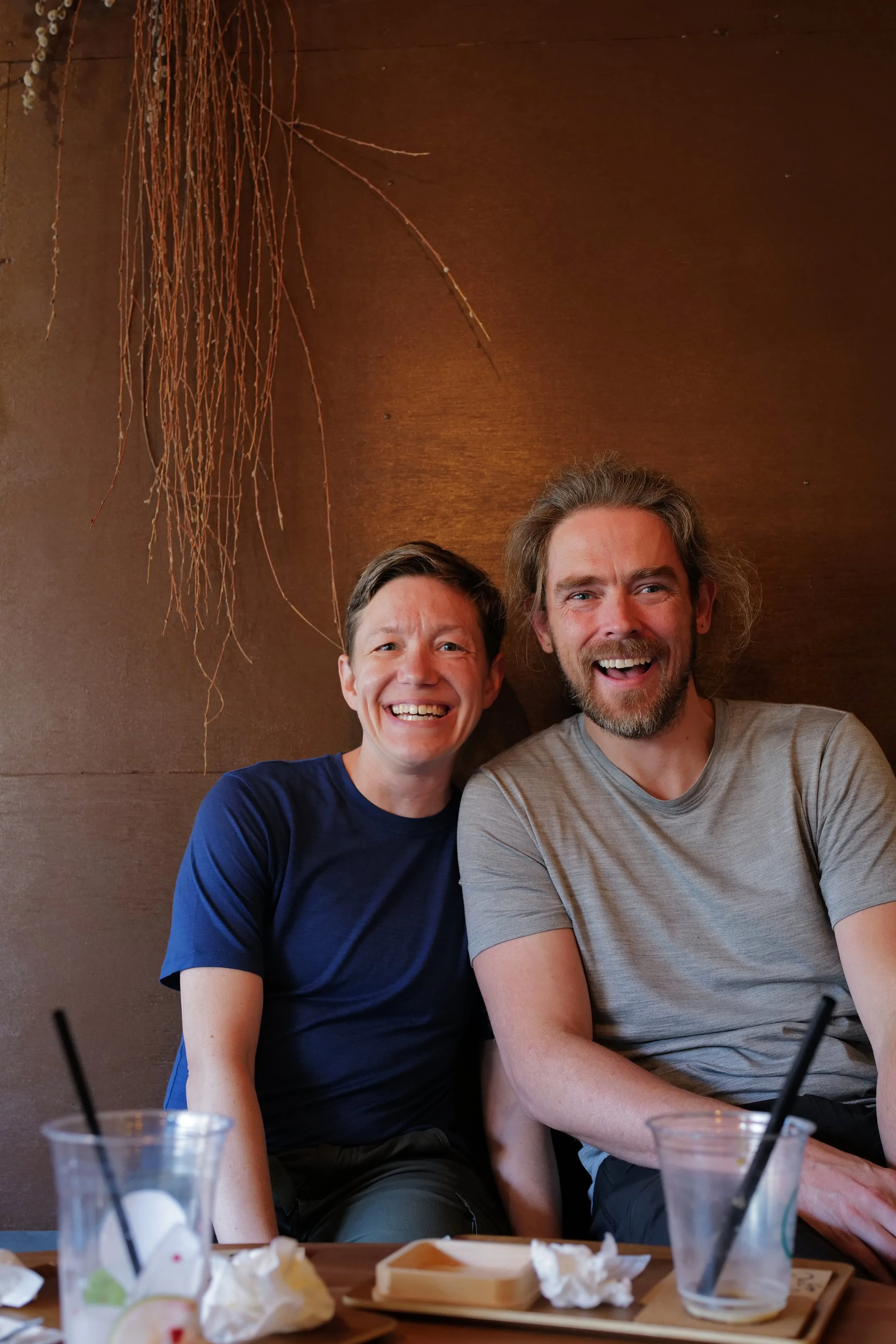 Kal Crowder and Drew Smith, two pilgrims walking the Kumano Kodo Ise-ji in Japan
