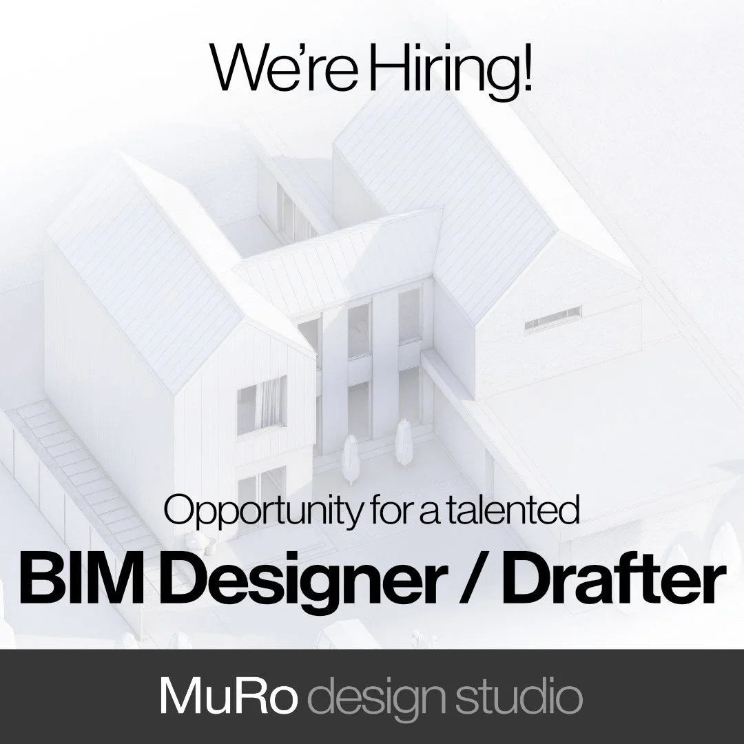 MuRo Design Studio is selectively exploring the addition of the right BIM Designer / Drafter to our growing team.

We&rsquo;re looking for someone who takes genuine pride in their work &mdash; with strong Revit modeling and drafting skills, a sharp e
