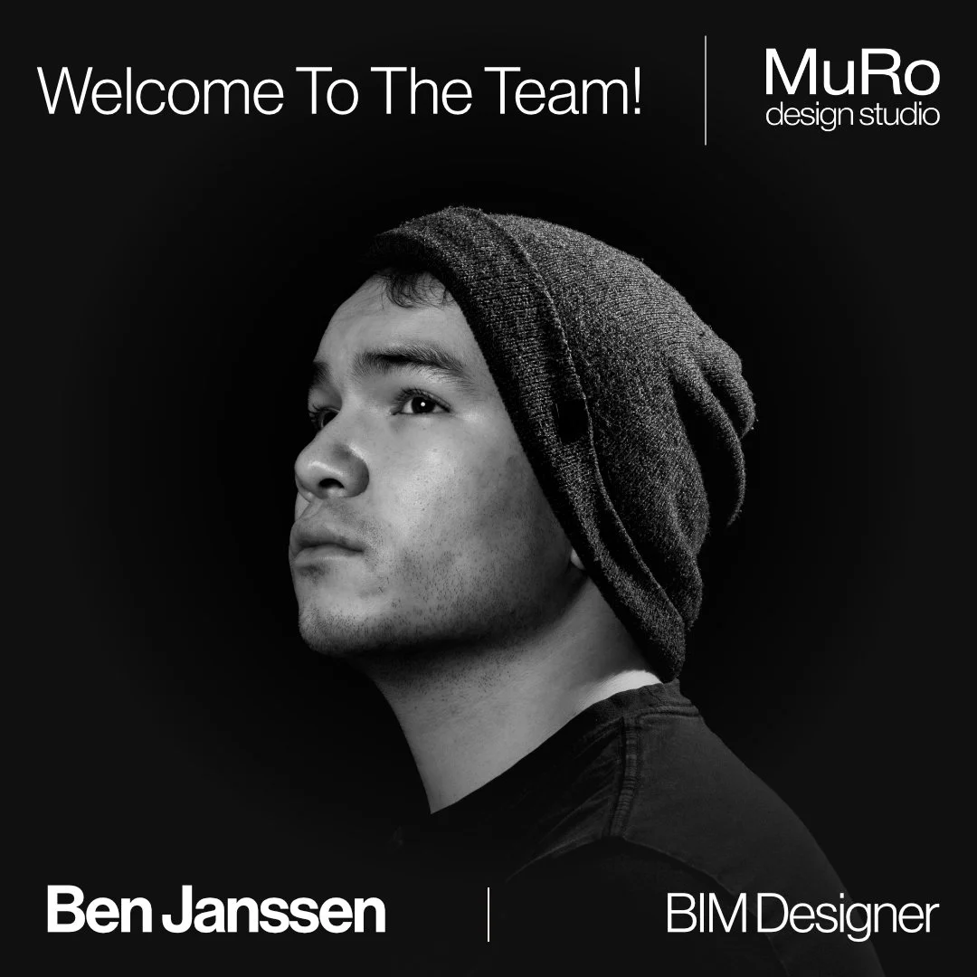 We&rsquo;re excited to welcome Ben Janssen to the MuRo team as a BIM Designer.

Ben shares the same passion we do for creating homes that are not only beautiful, but thoughtful, livable, and buildable. He brings excellent skills in Revit and architec