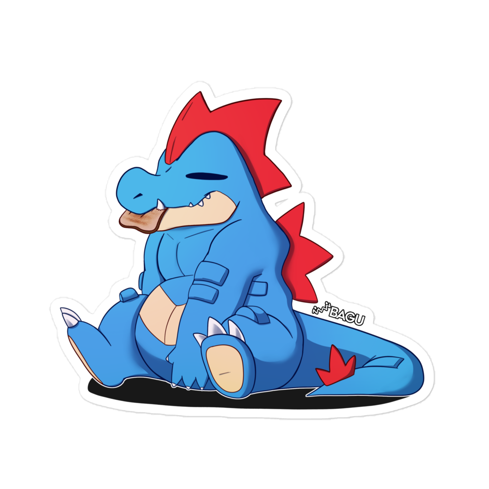 Toast Feraligatr Sticker