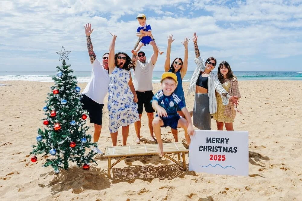 Have fun with Santa on the Beach Pics on the Central Coast