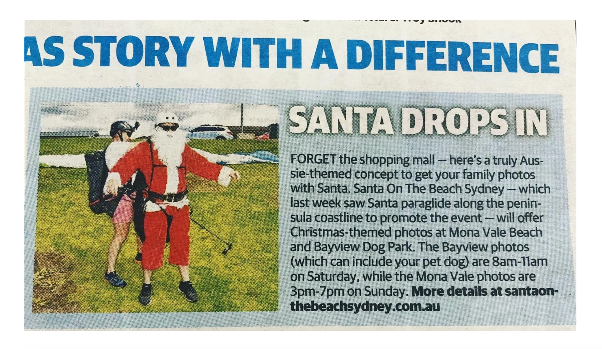 Manly Daily Santa Drops In