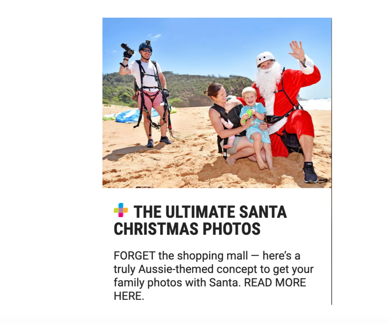 Manly Daily the ultimate Santa Christmas Photos