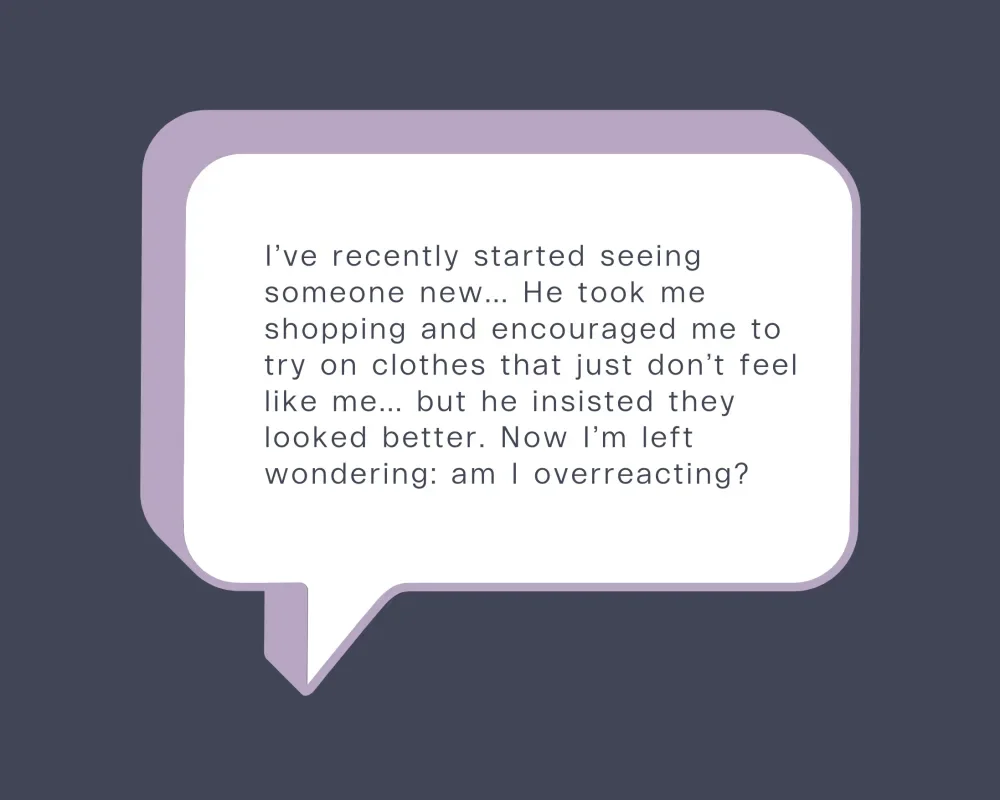 I’m uncomfortable in the clothes my partner wants me to wear