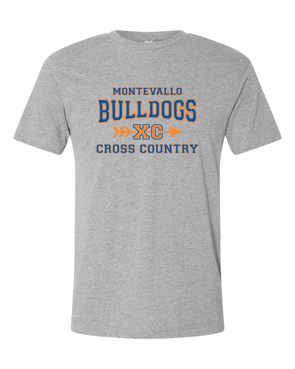 Montevallo Bulldogs XC Heather Gray T-Shirt