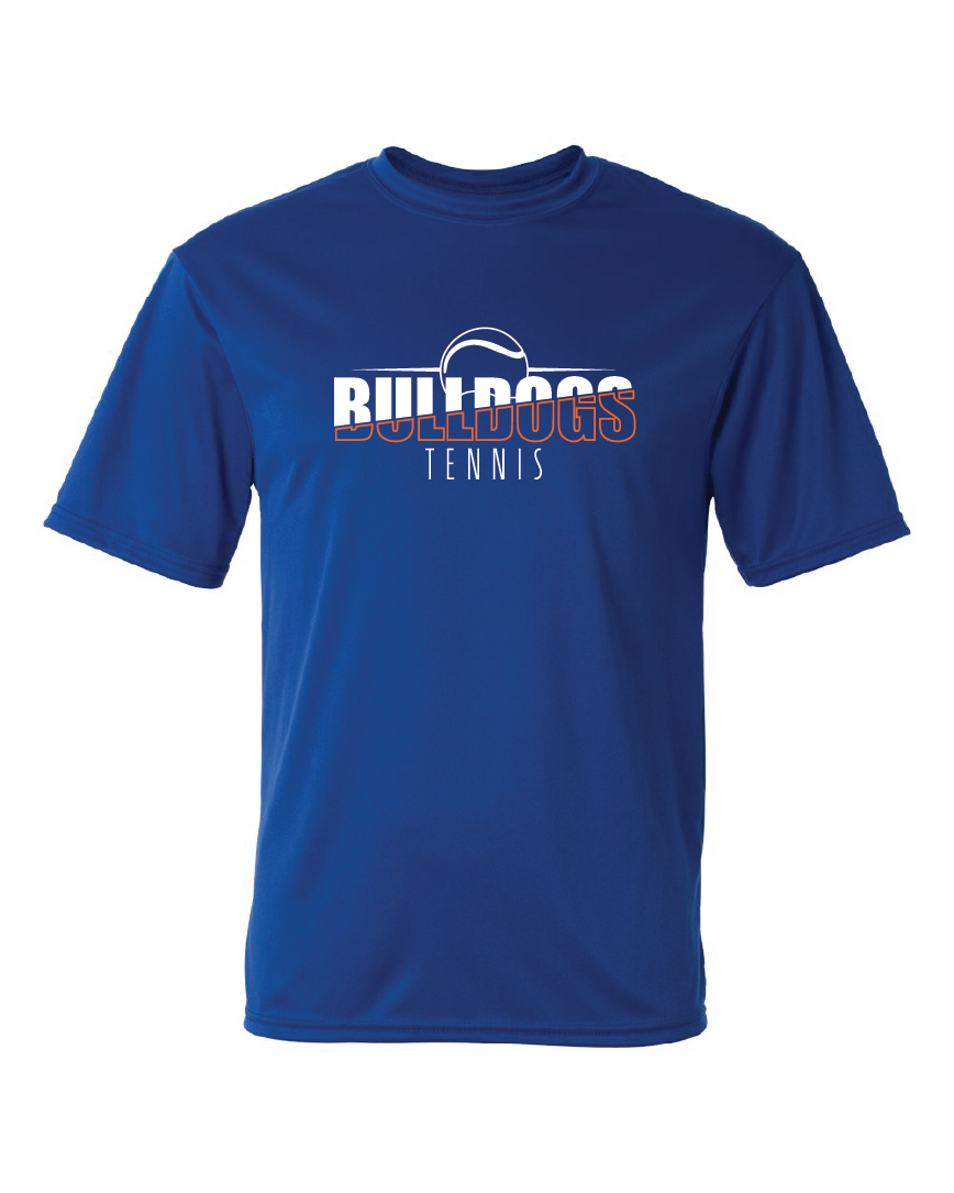 🎾 Short Sleeve Performance Tee – Royal (Bulldogs Tennis)