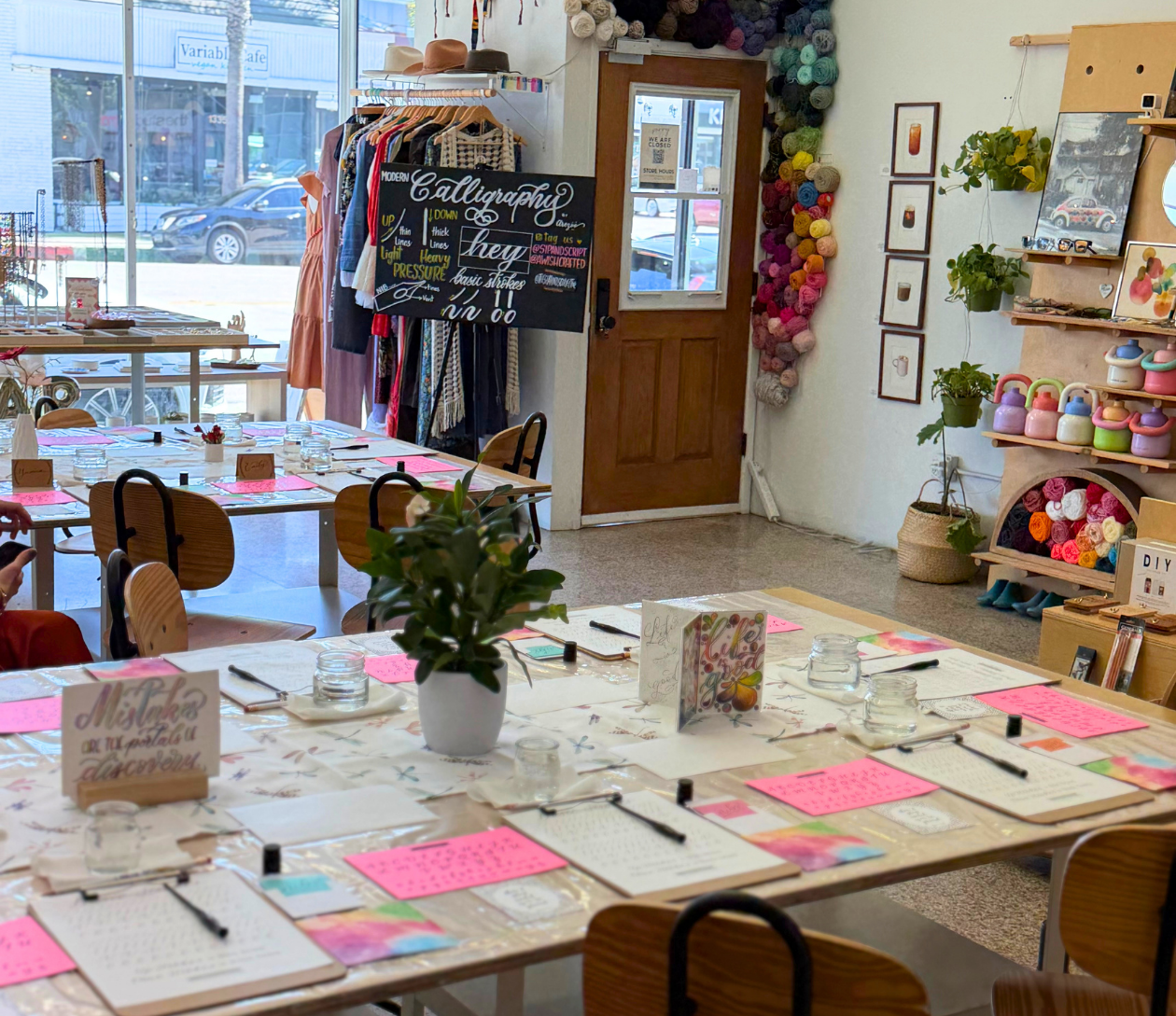 May 16 | Sip & Script Modern Calligraphy for Beginners 