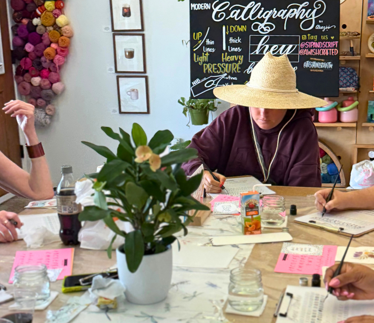 Modern Calligraphy for Beginners at These Hands Maker’s Collective