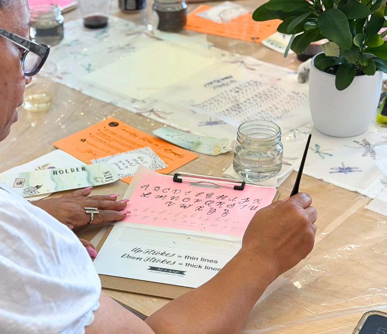 Modern Calligraphy for Beginners at These Hands Maker’s Collective
