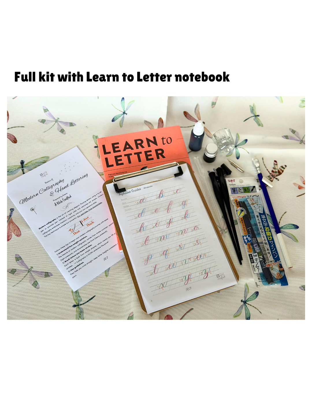 Calligraphy and Hand Lettering Supplies Kit [With Lettering Notepad]