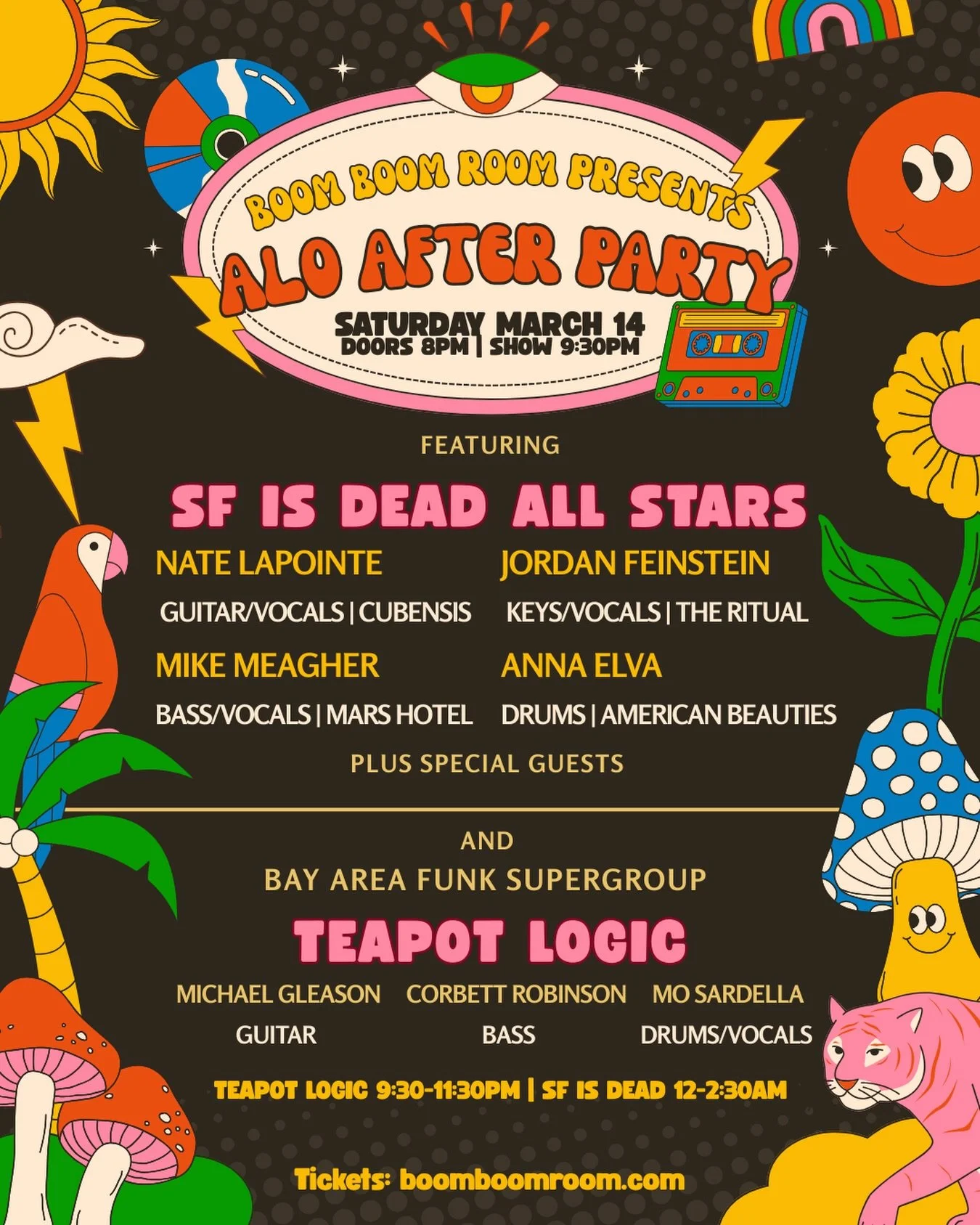 PSYCHED for an all star lineup @boomboomroomsf on Saturday! ⚡️🎶🩵