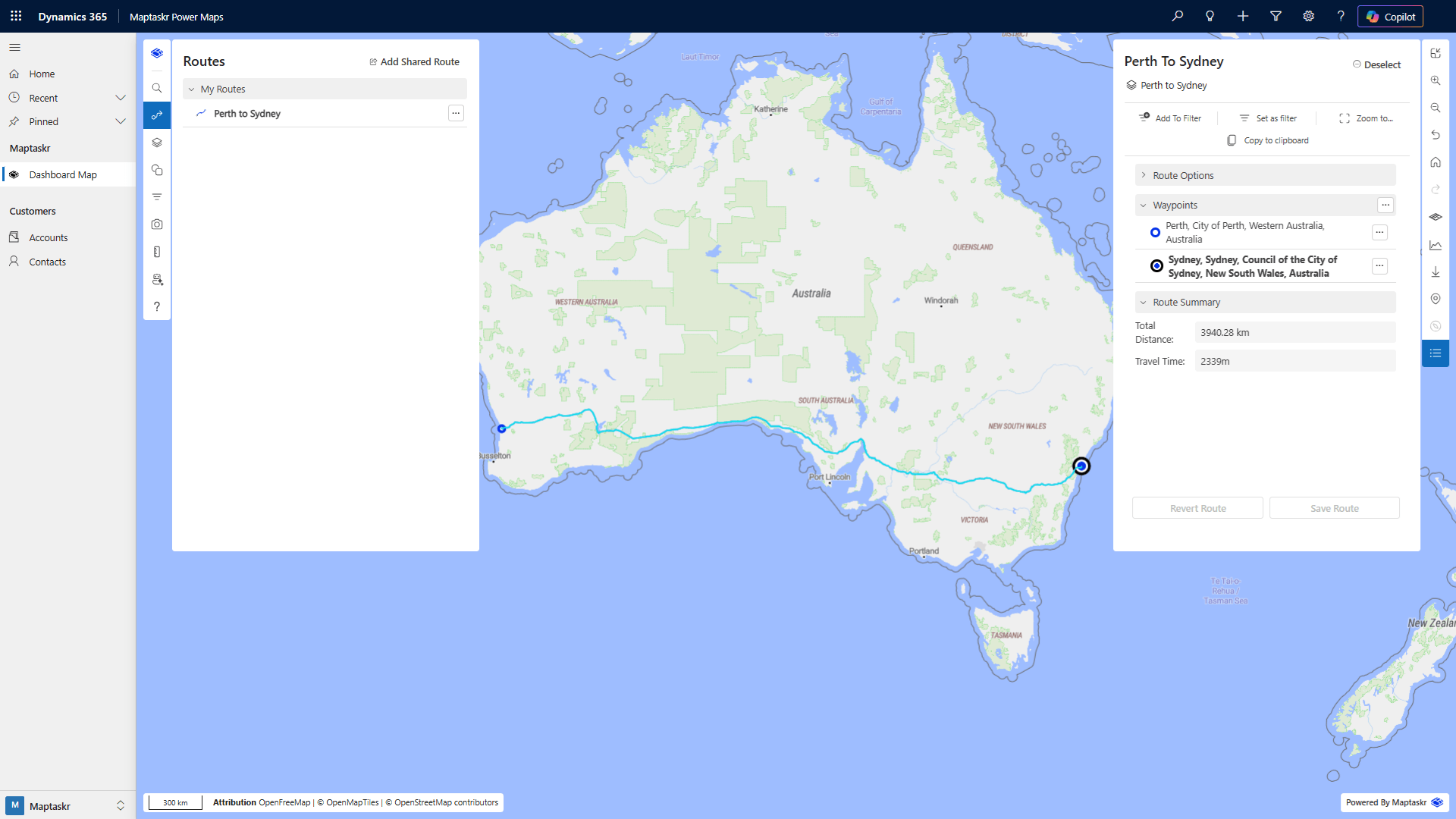 Route Planning — Maptaskr