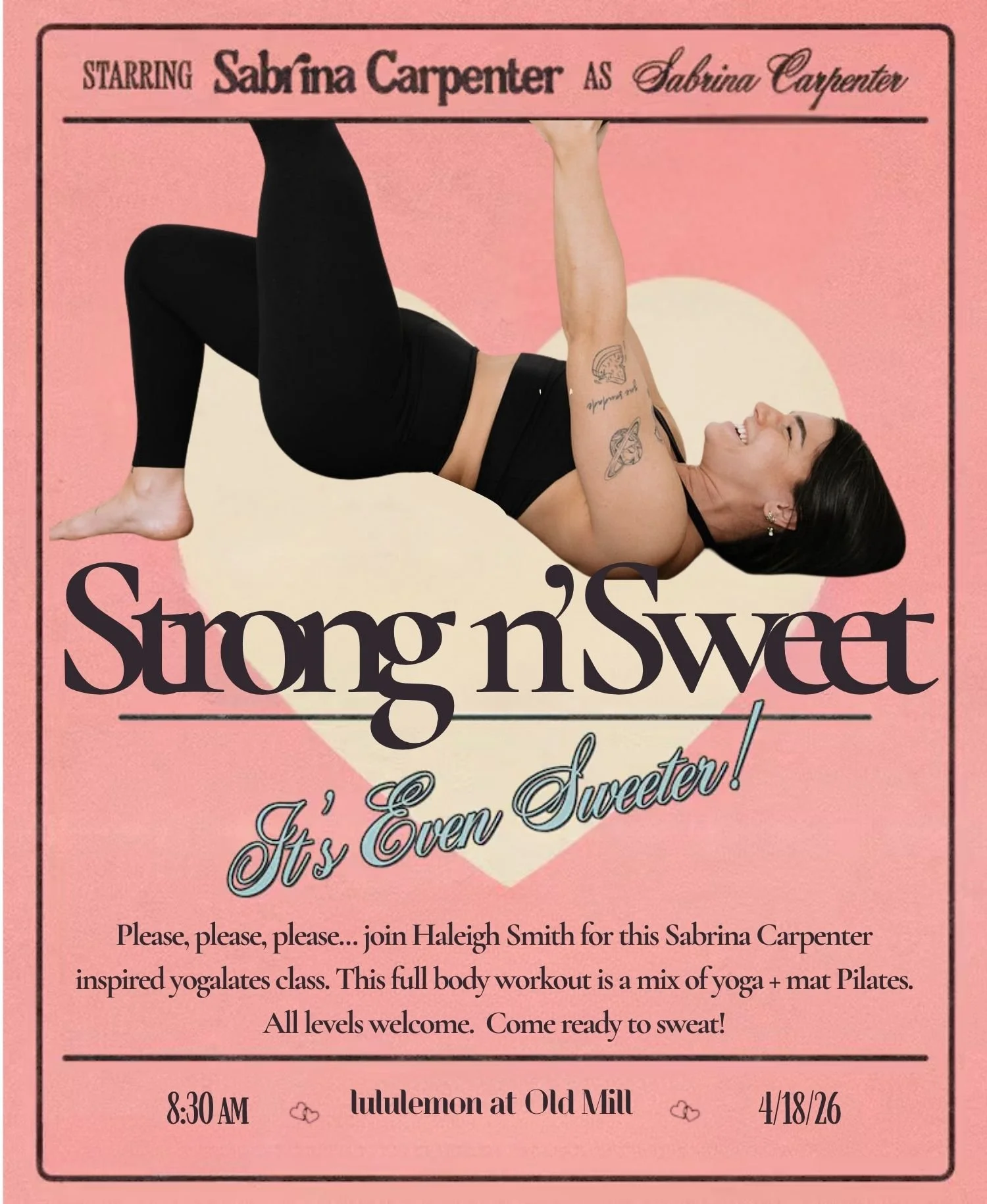 Strong n’ Sweet Yogalates: Sabrina Carpenter Edition