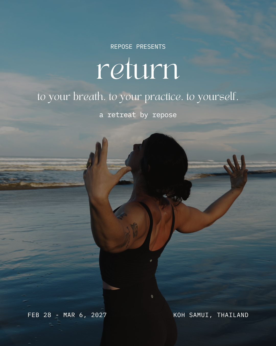 return: a retreat by repose