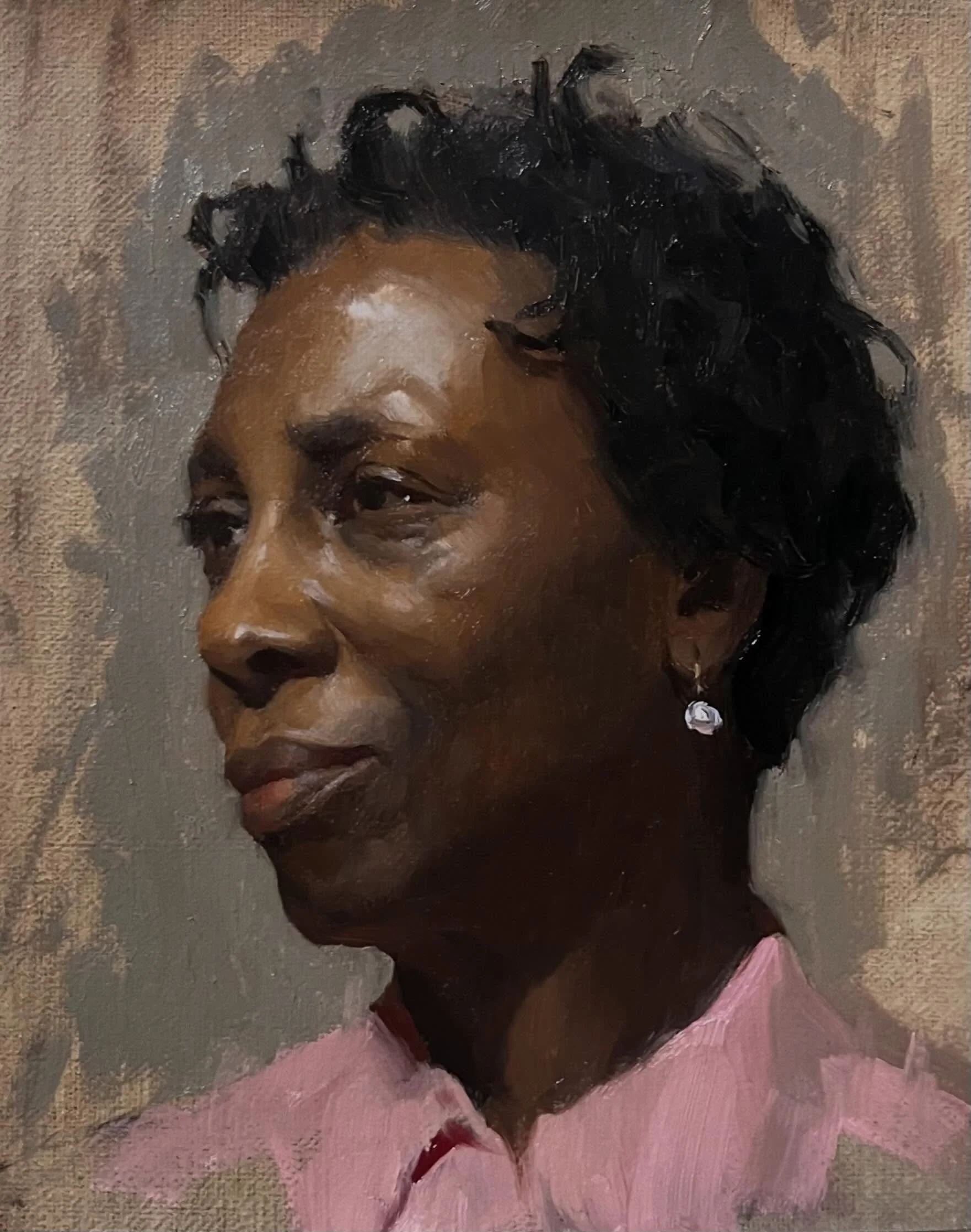 Portrait of Iris 
4x6 (approx)
Available 
Iris had such a warm, serene energy that truly made 4 hours just fly by &hearts;️

.

#portraitpainting #realism #fineart #artistsofnewyork