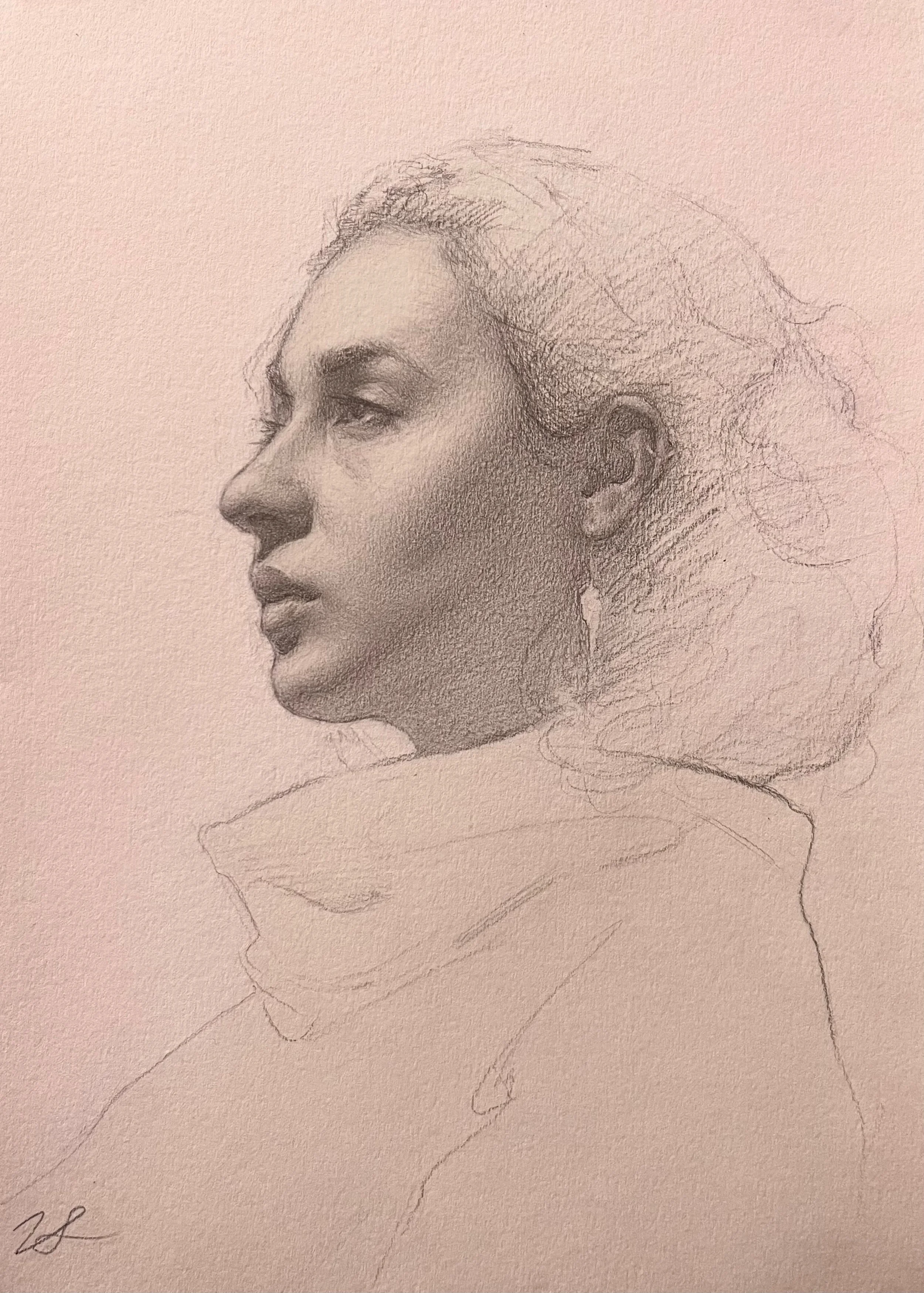 Noor | 8 x 10 | Graphite on paper | 