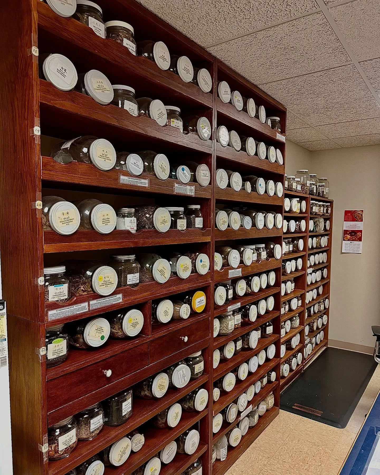 Started off T8 with a 6 hour shift in our herbal dispensary 🌿 Grateful for the hands on experience with Chinese herbal medicine and so excited for all that this winter will bring!! Officially in my last year 🫶