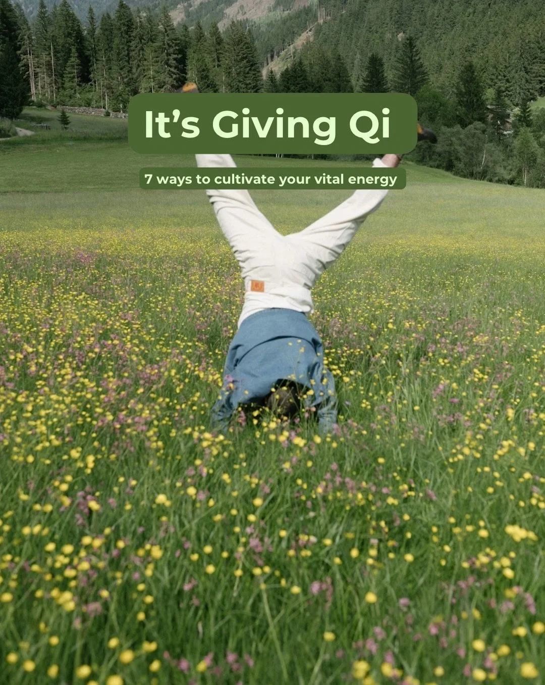 your qi is your life force, and most people don&rsquo;t realize how much daily life is either building it or draining it.

in Chinese medicine, qi is the foundation of everything. your energy, your mood, your digestion, your ability to sleep and reco