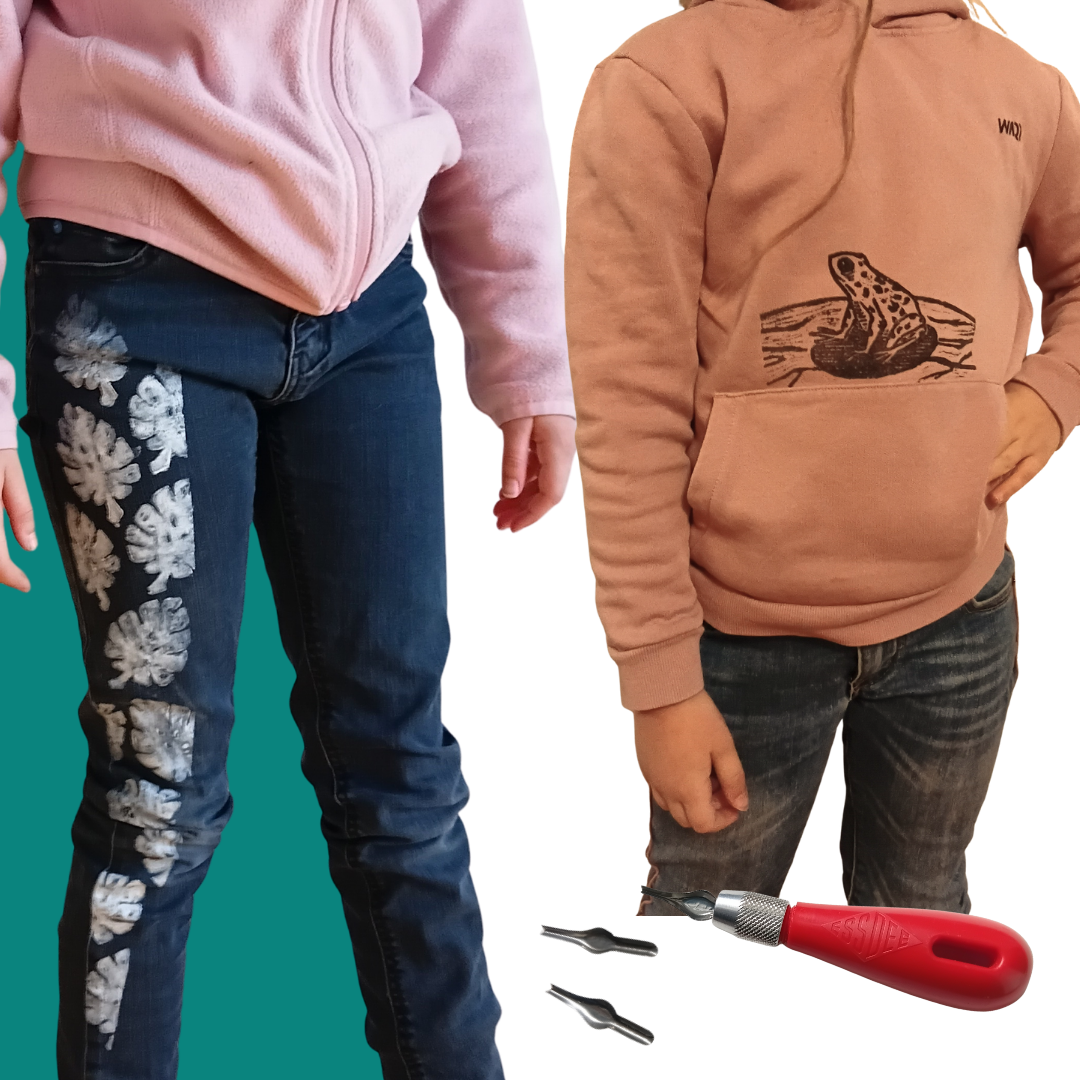Make fashion sustainable with lino print