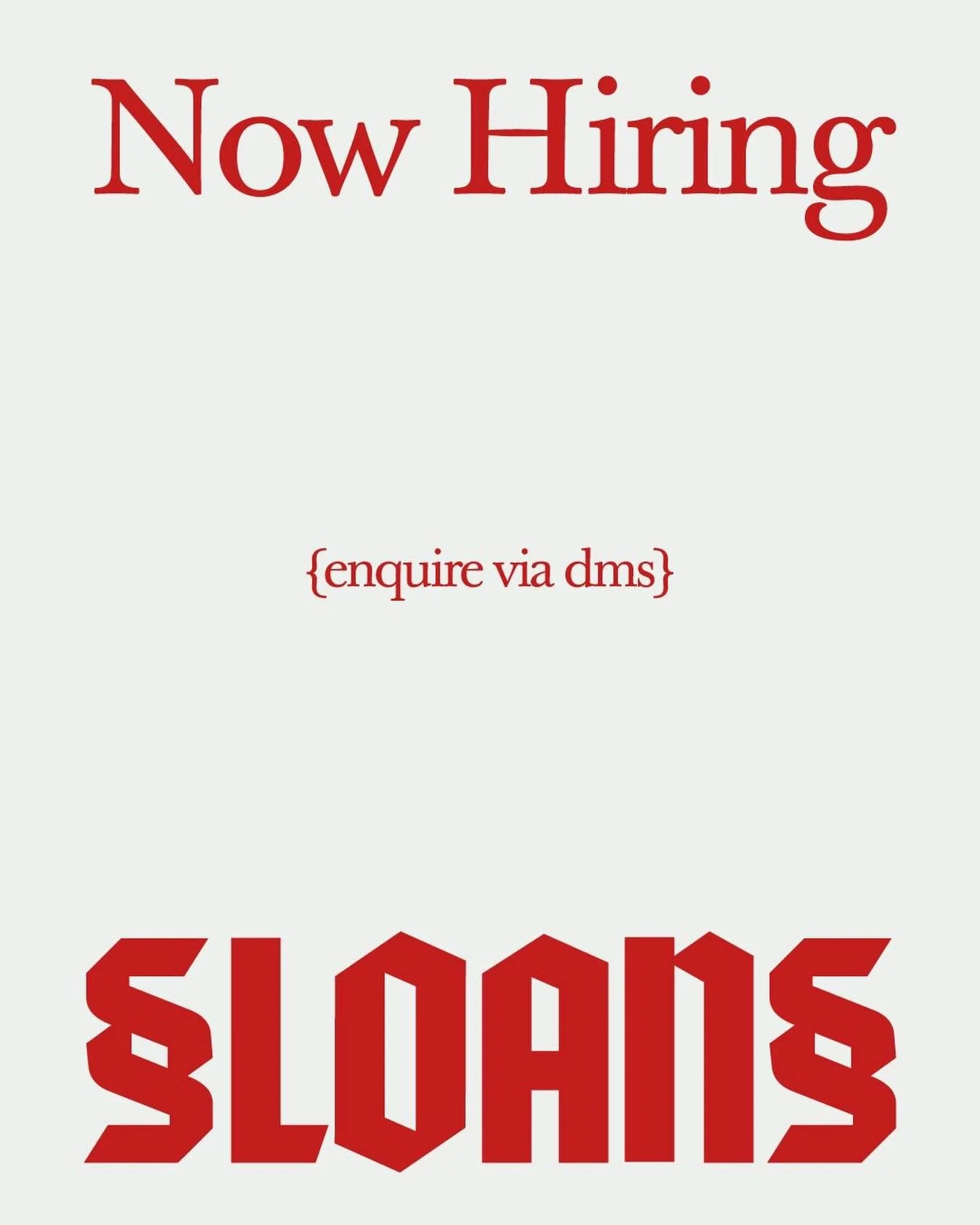 We&rsquo;re assembling a team for one last heist&hellip;..

Looking for competent folk to join our crew 
A new business in which to grow and develop in to a beautiful barbering butterfly 

The next step in pursuing your destiny 

Contact via DM&rsquo