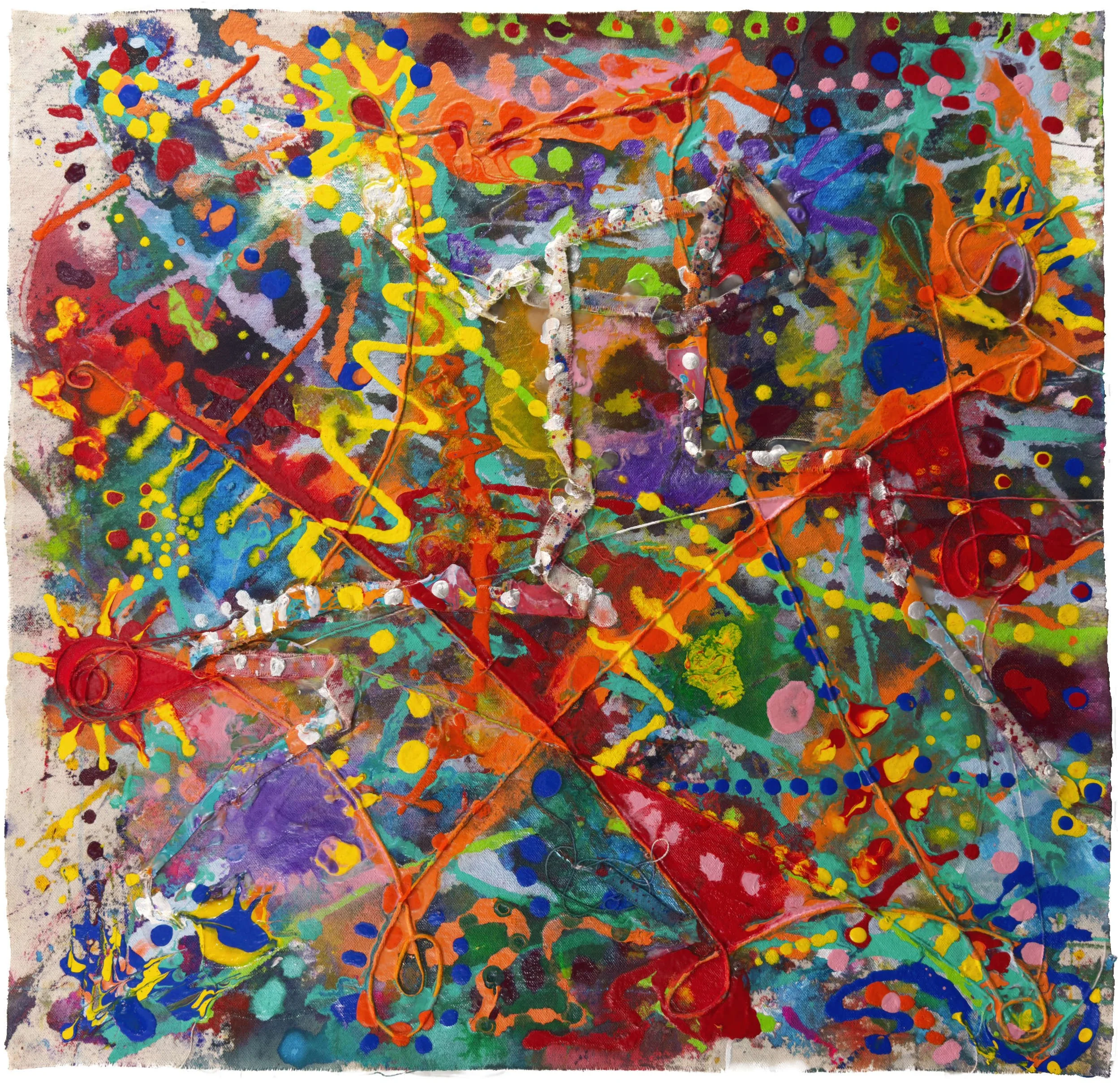 Play_06, 2024 - 21.75  x 20.76 in / 50.2 x 50.2 cm.