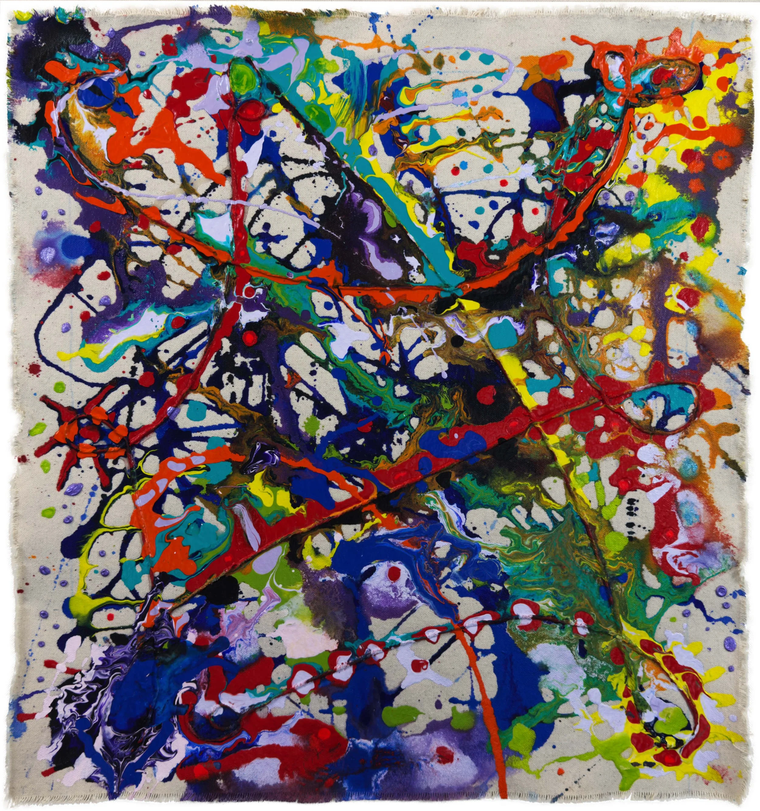 Play_02, 2024 - 20 x 18.5 in / 50.2 x 50.2 cm.