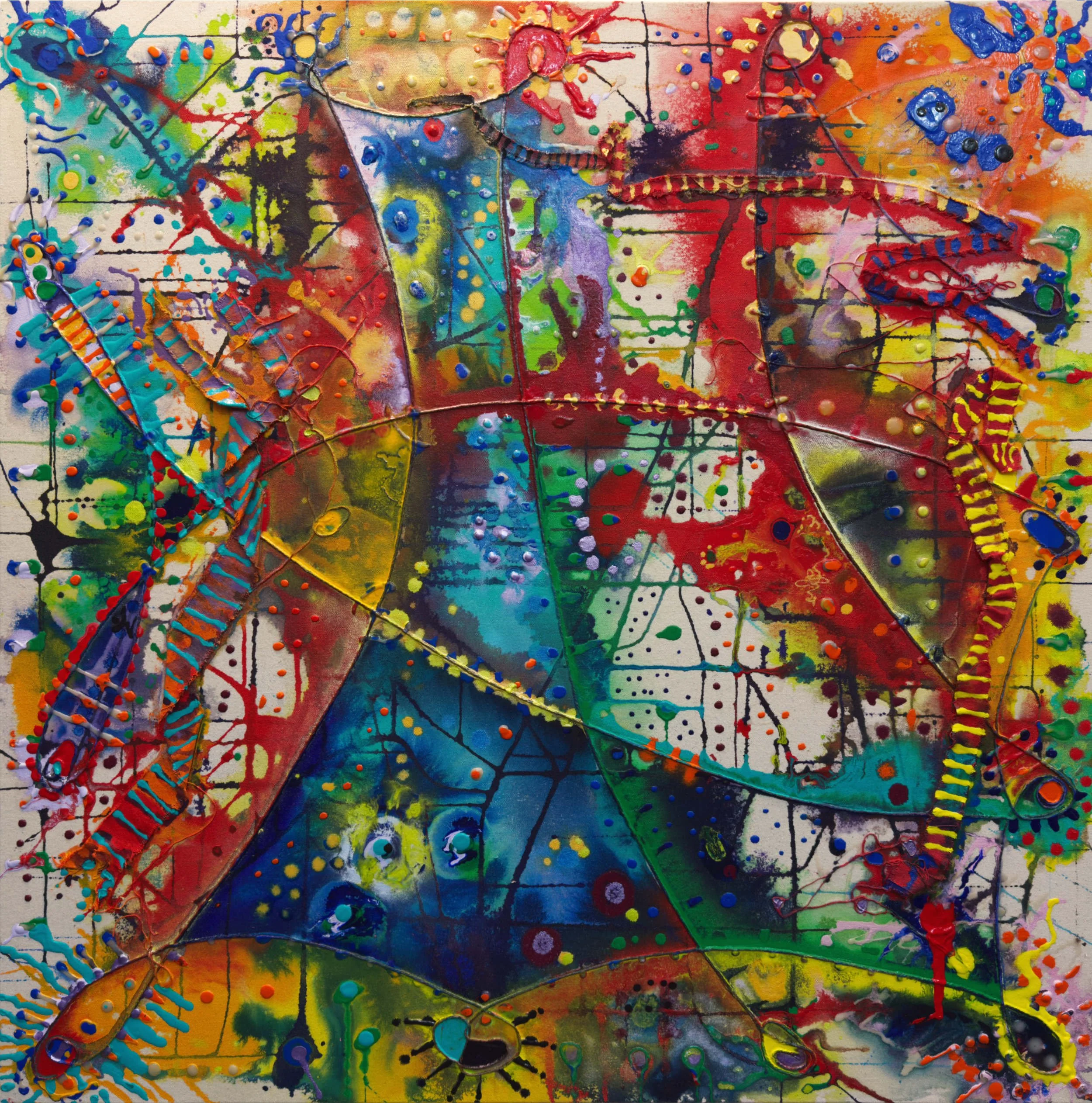 Improv_27, 2023 - 36 x 36 in / 91.4 x 91.4 cm.