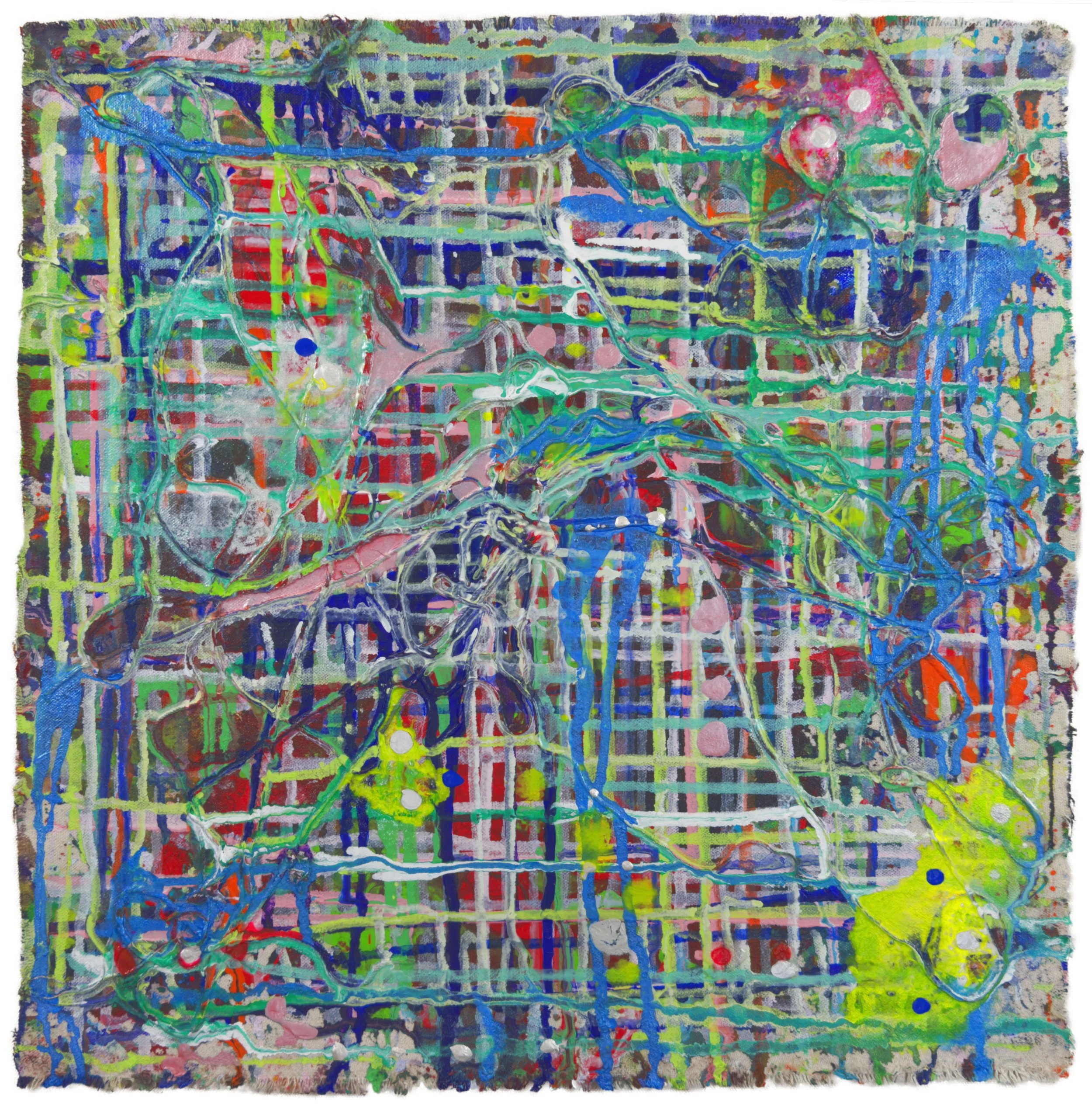 Over and Above_02, 2024 - 17.5 x 17.25 in / 44.5 x 43.8 cm.