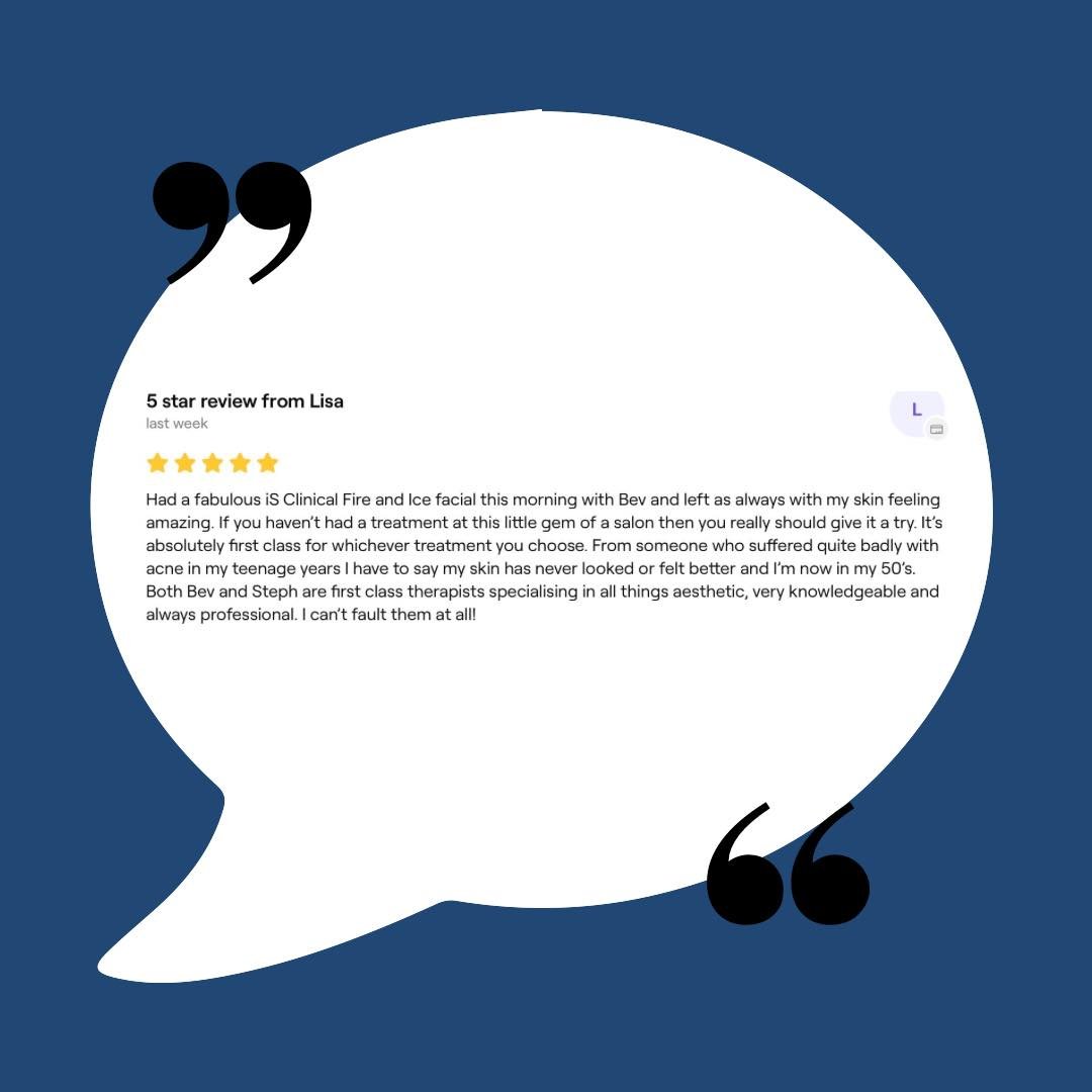 Client reviews
⭐️⭐️⭐️⭐️⭐️ 

We absolutely love to read the lovely reviews our clients leave us. We really appreciate you all, we love that you enjoy the vast range of treatments we have to offer here at Bute House and are grateful to you all that you