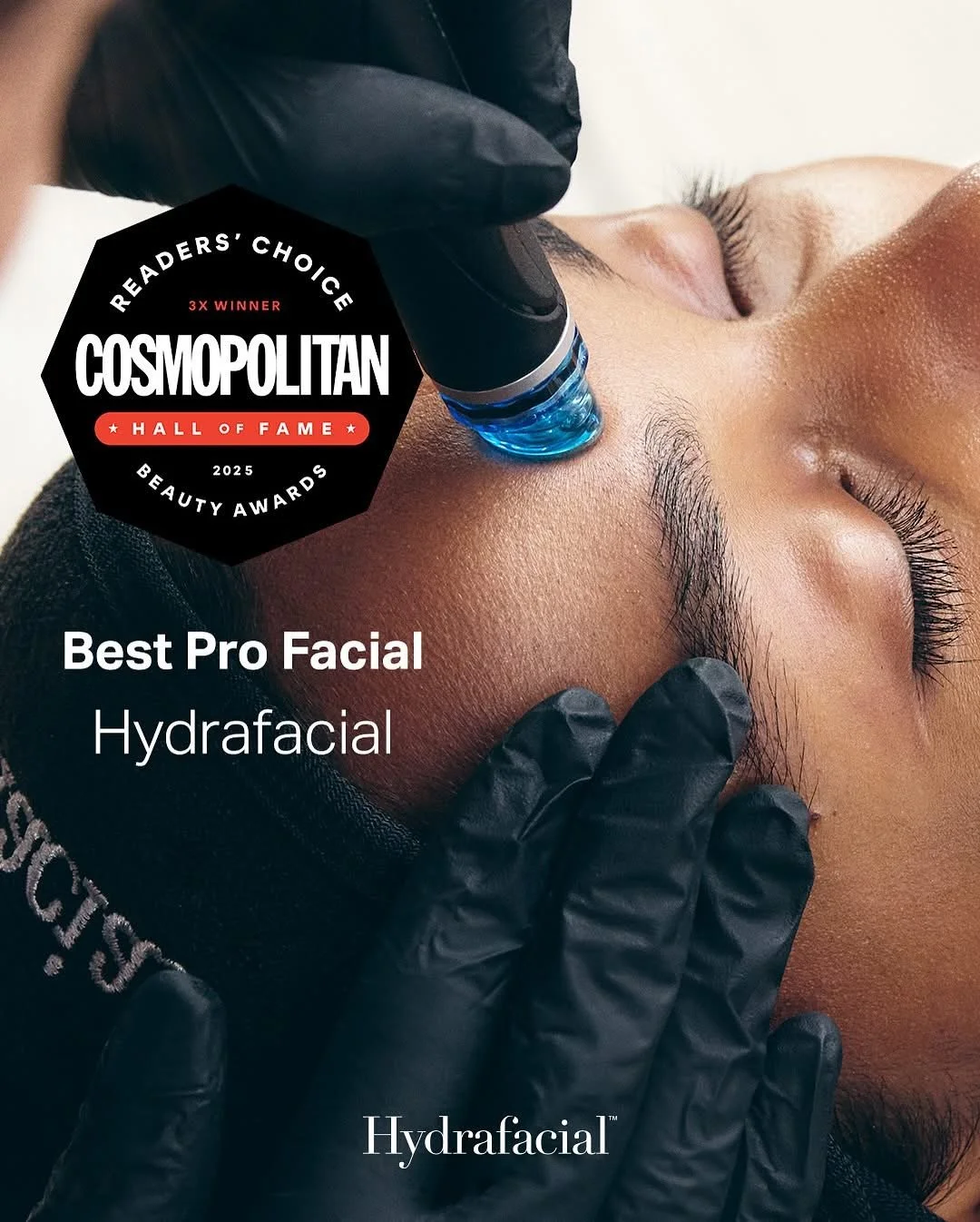 Cosmopolitan hall of fame award for Hydrafacial